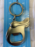 Saddle Bottle Opener Key Ring
