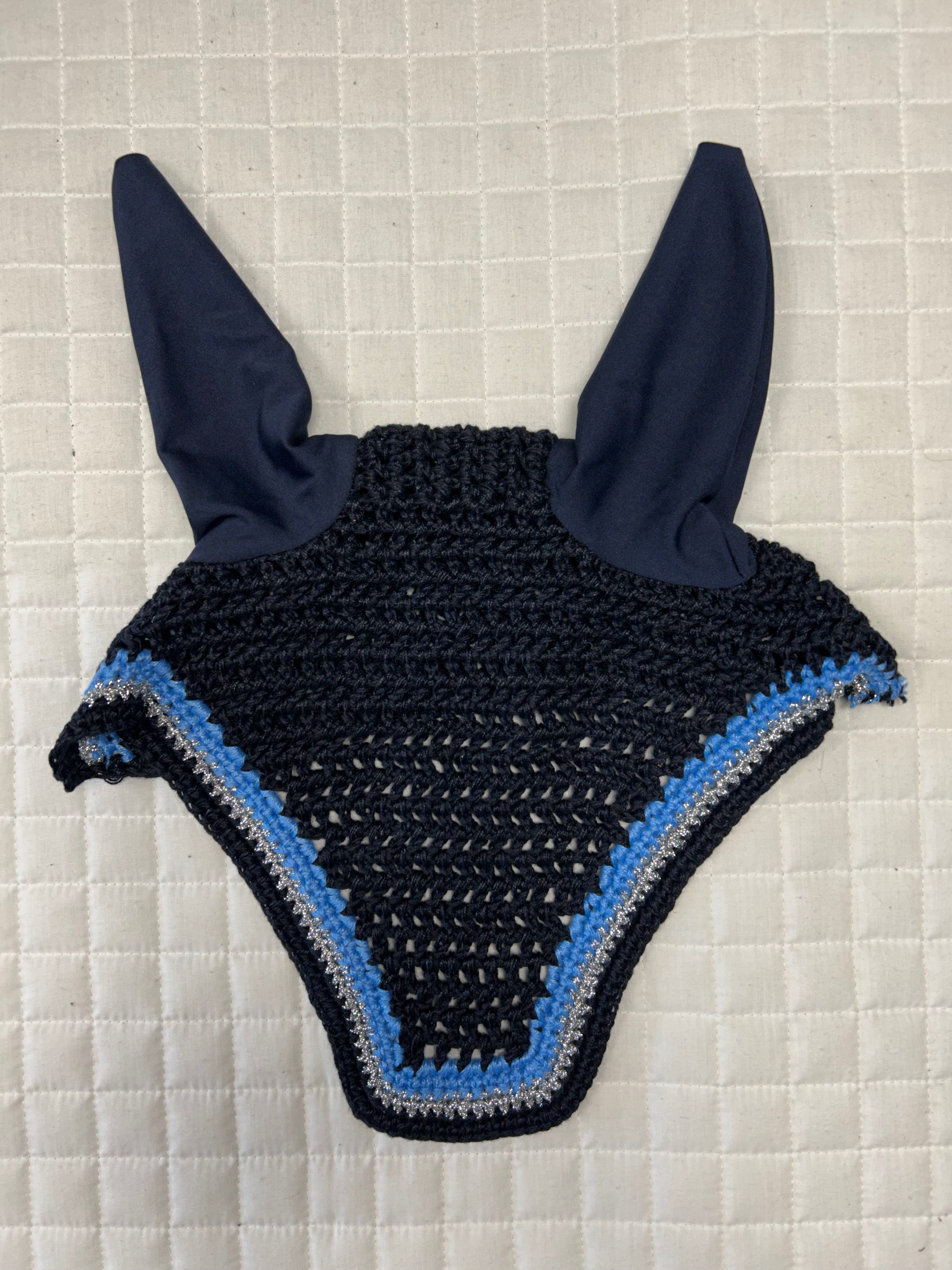 Tri Colored Square Cut Ear Bonnet