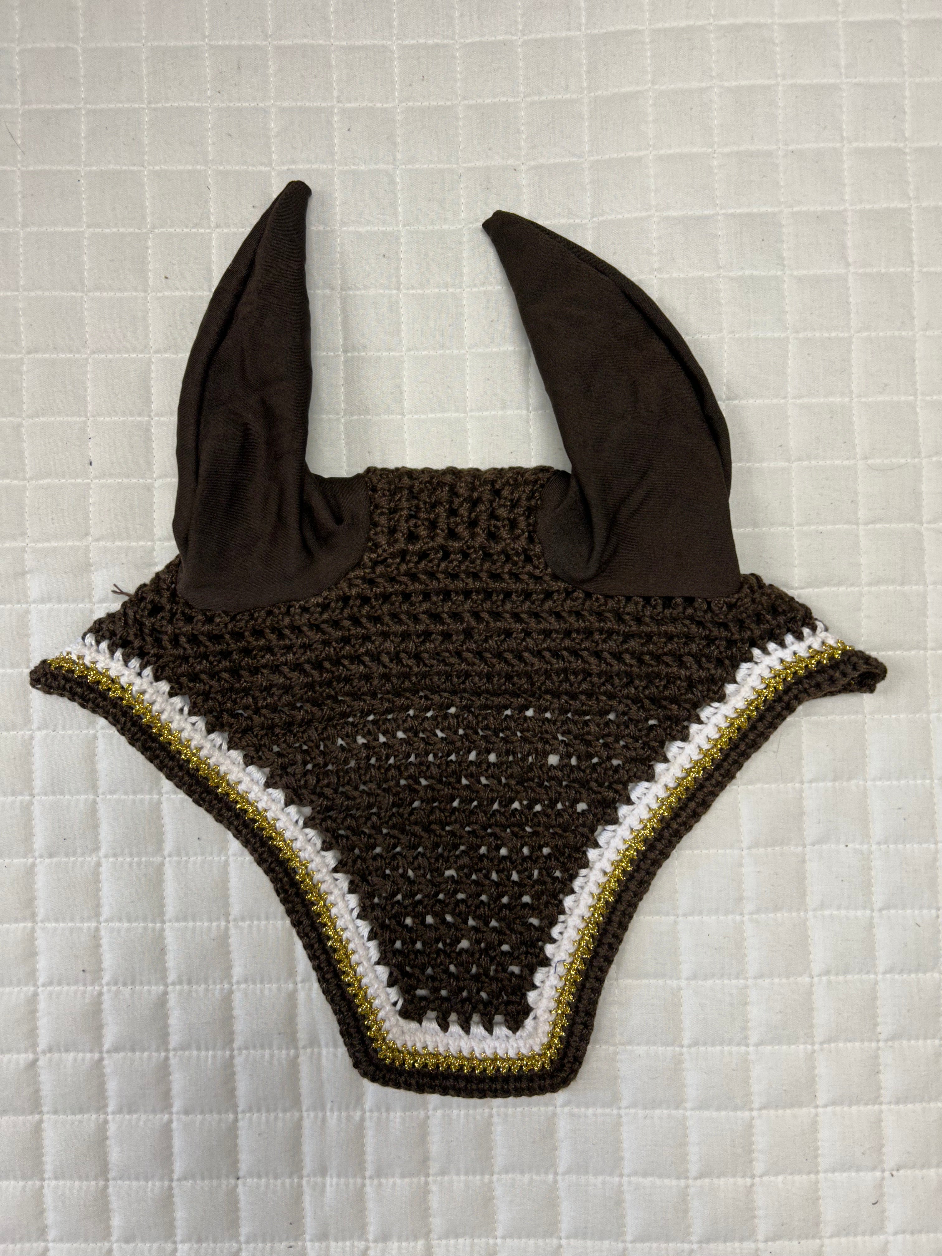Tri Colored Square Cut Ear Bonnet