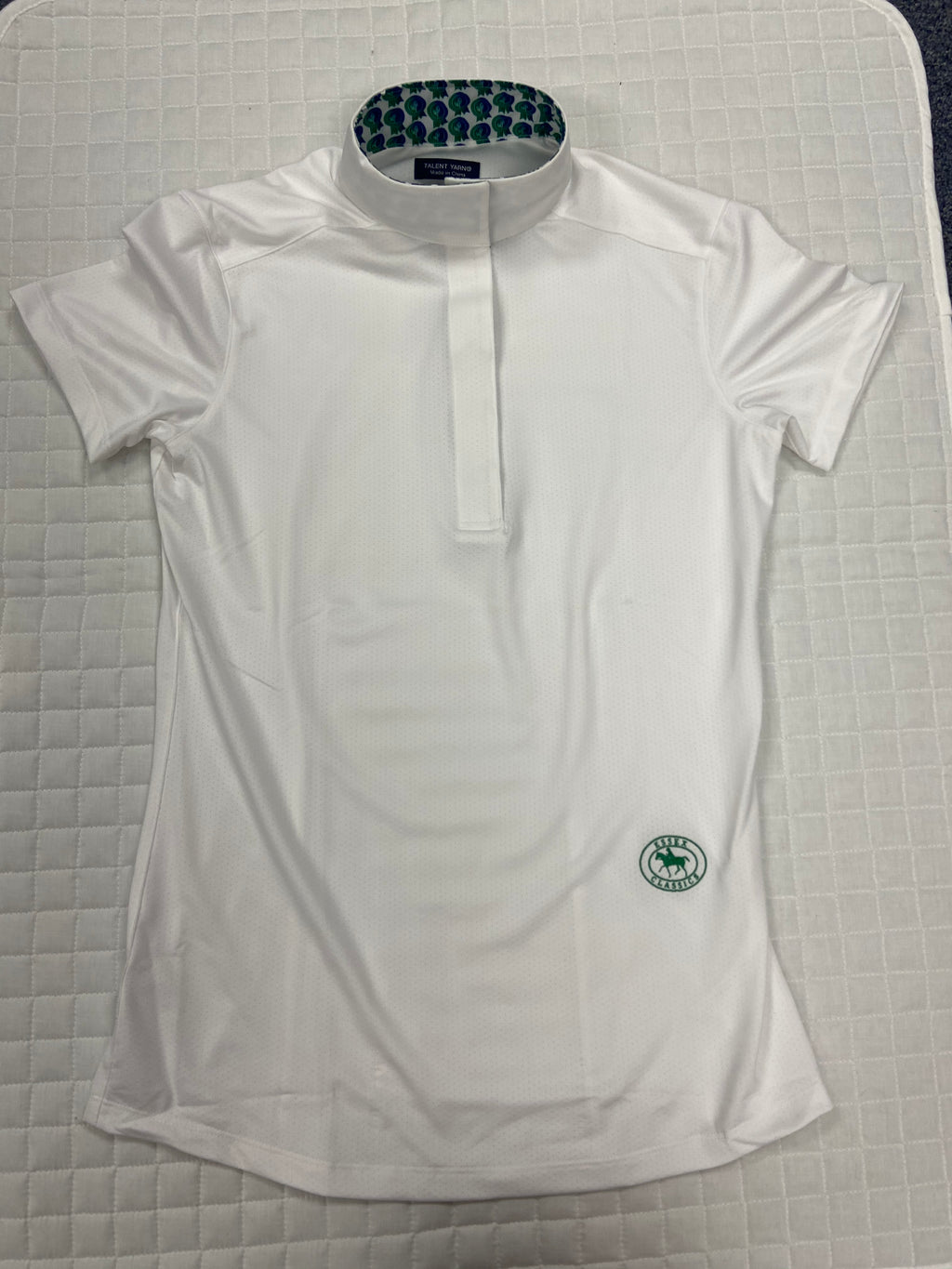Ladies Essex Short Sleeve Talent Yarn Show Shirt Small