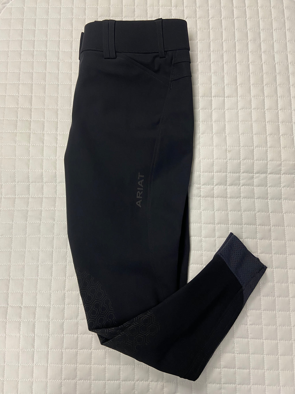 Ladies Ariat Black Tri Factor Euroseat Breeches