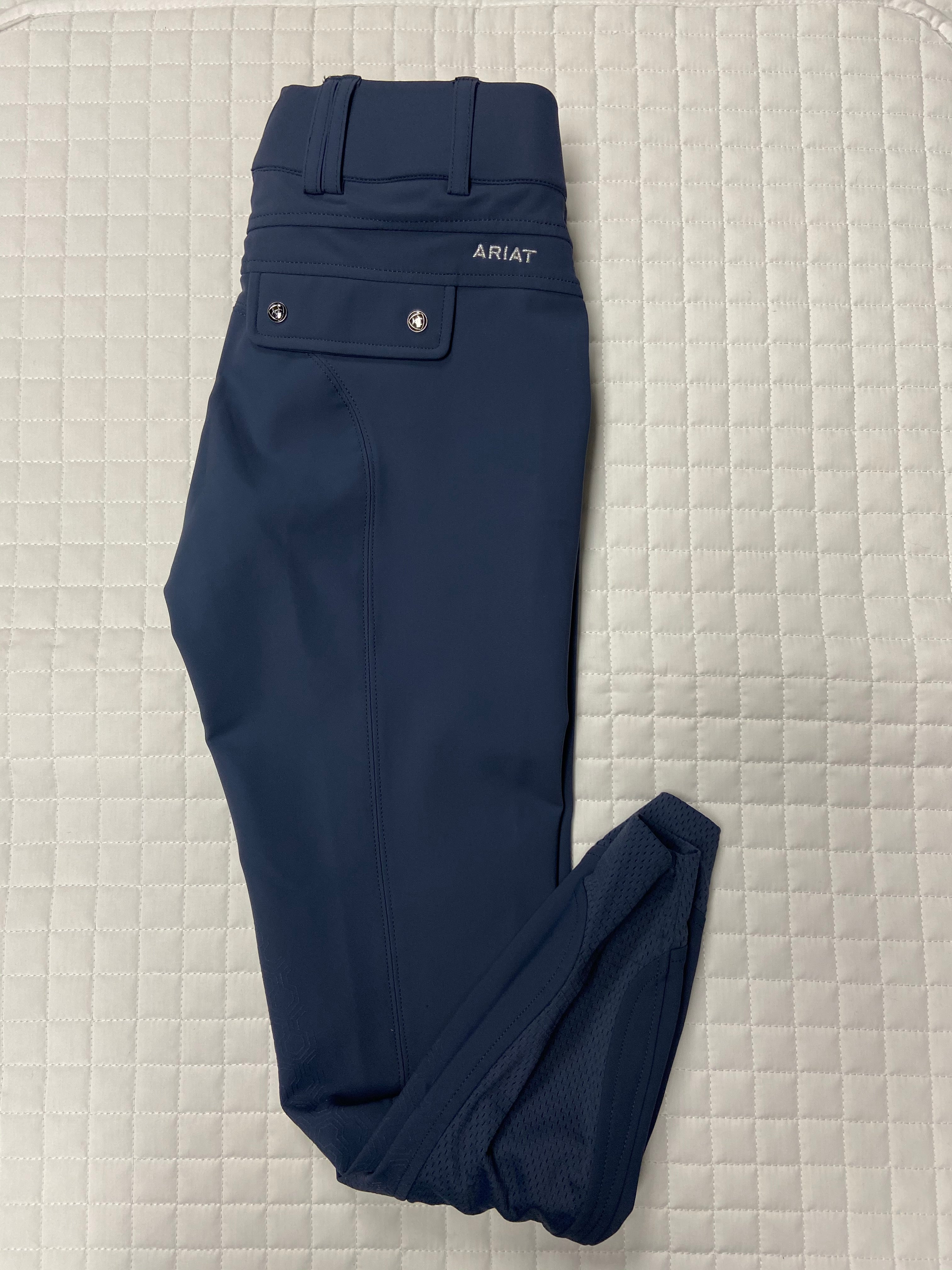 *SALE* Ladies Ariat Tri Factor Euroseat Breeches Blue Nights