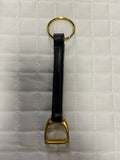 Tory Leather Stirrup Key FOB