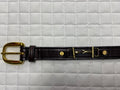 Tory Leather 1" Stitched Leather Belt