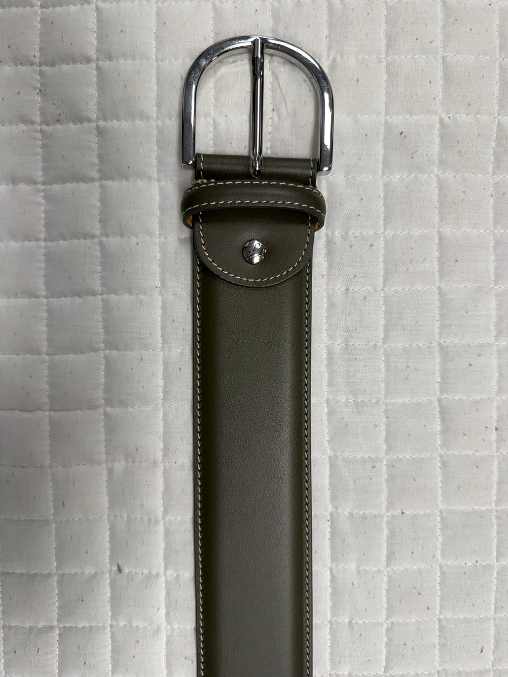 Tailored Sportsman Leather Contrast Stitched Belt