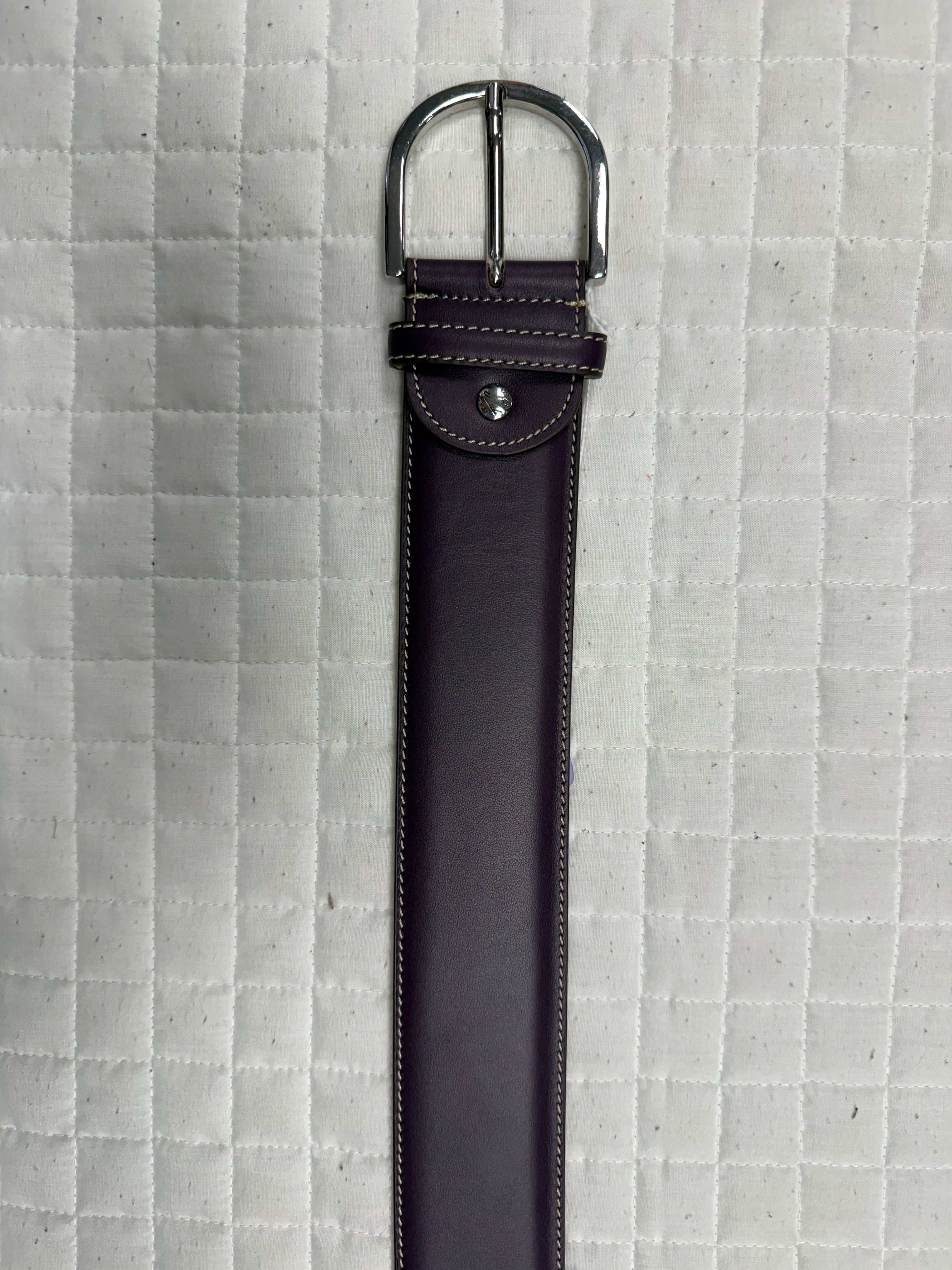 Tailored Sportsman Leather Contrast Stitched Belt