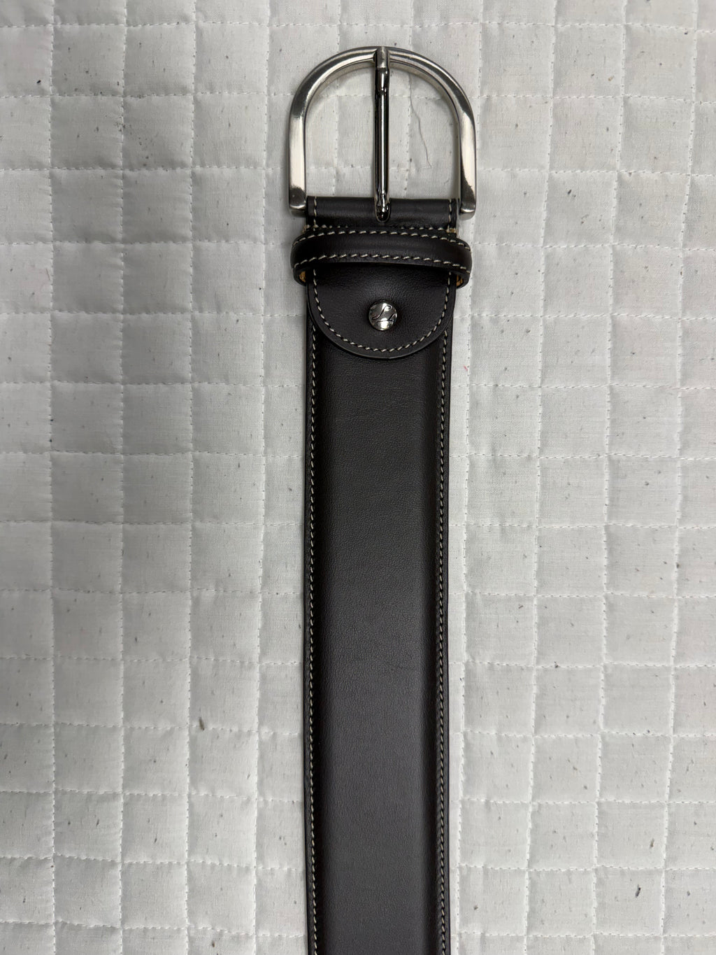 Tailored Sportsman Leather Contrast Stitched Belt