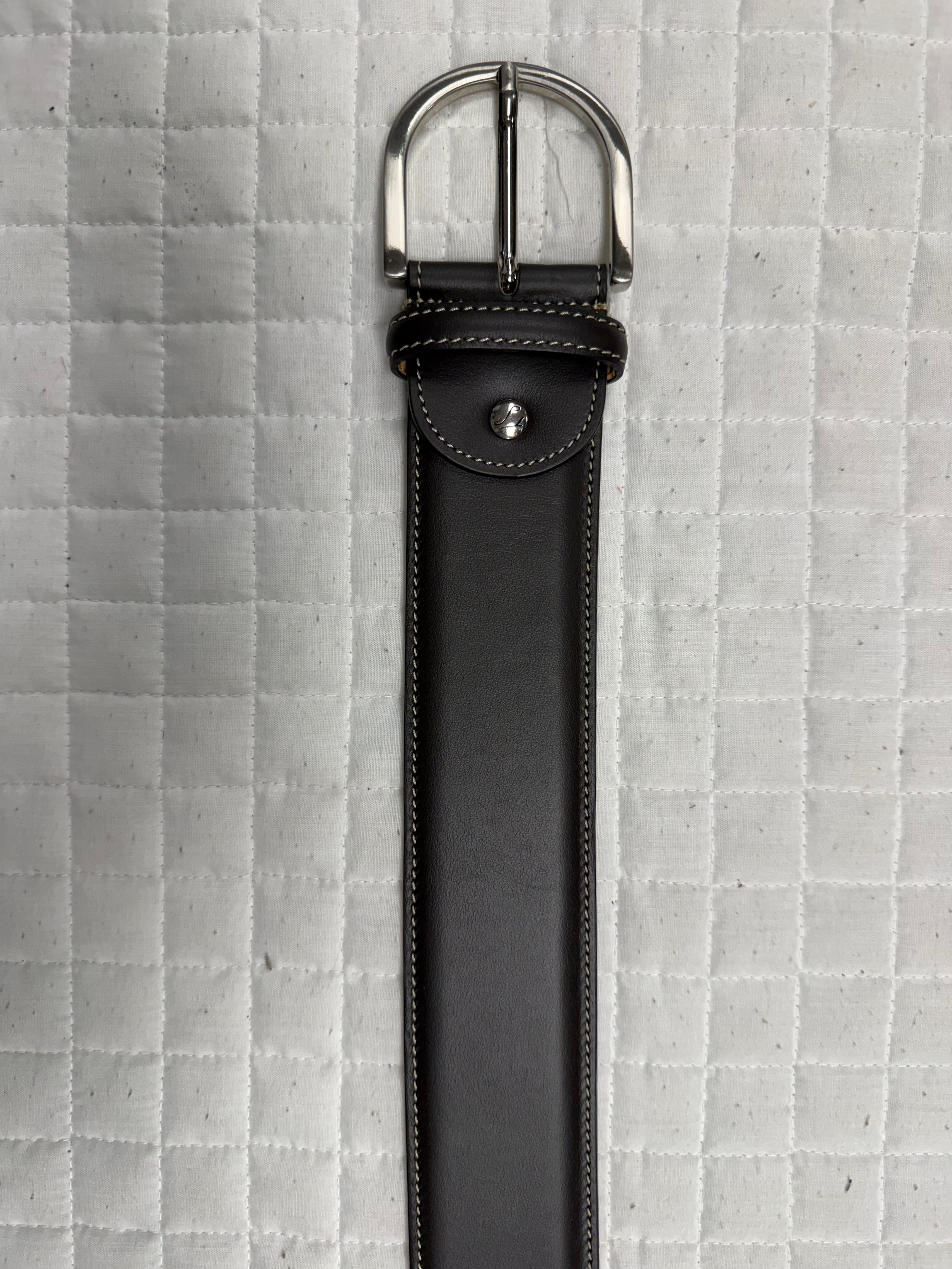 Tailored Sportsman Leather Contrast Stitched Belt