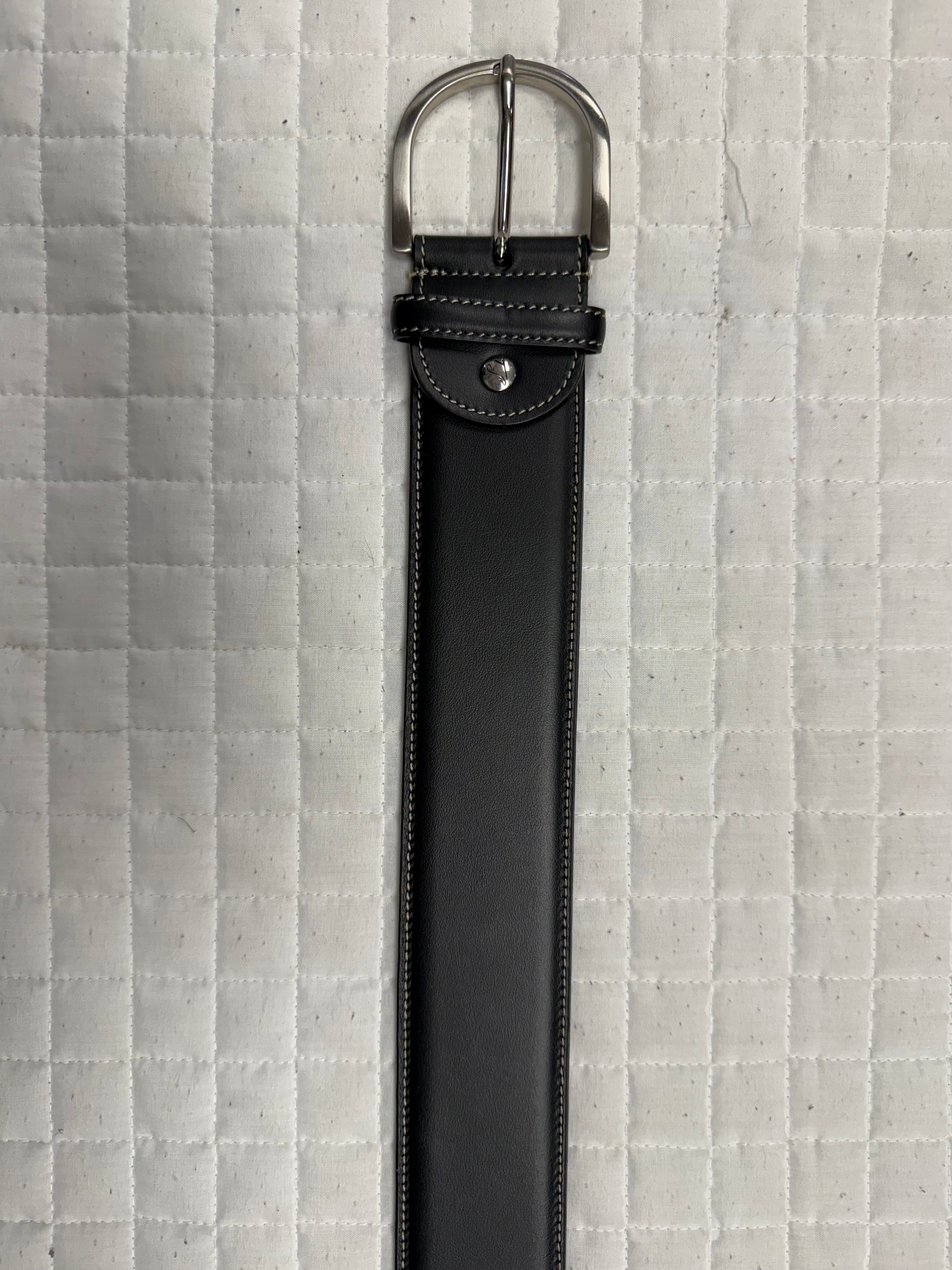 Tailored Sportsman Leather Contrast Stitched Belt