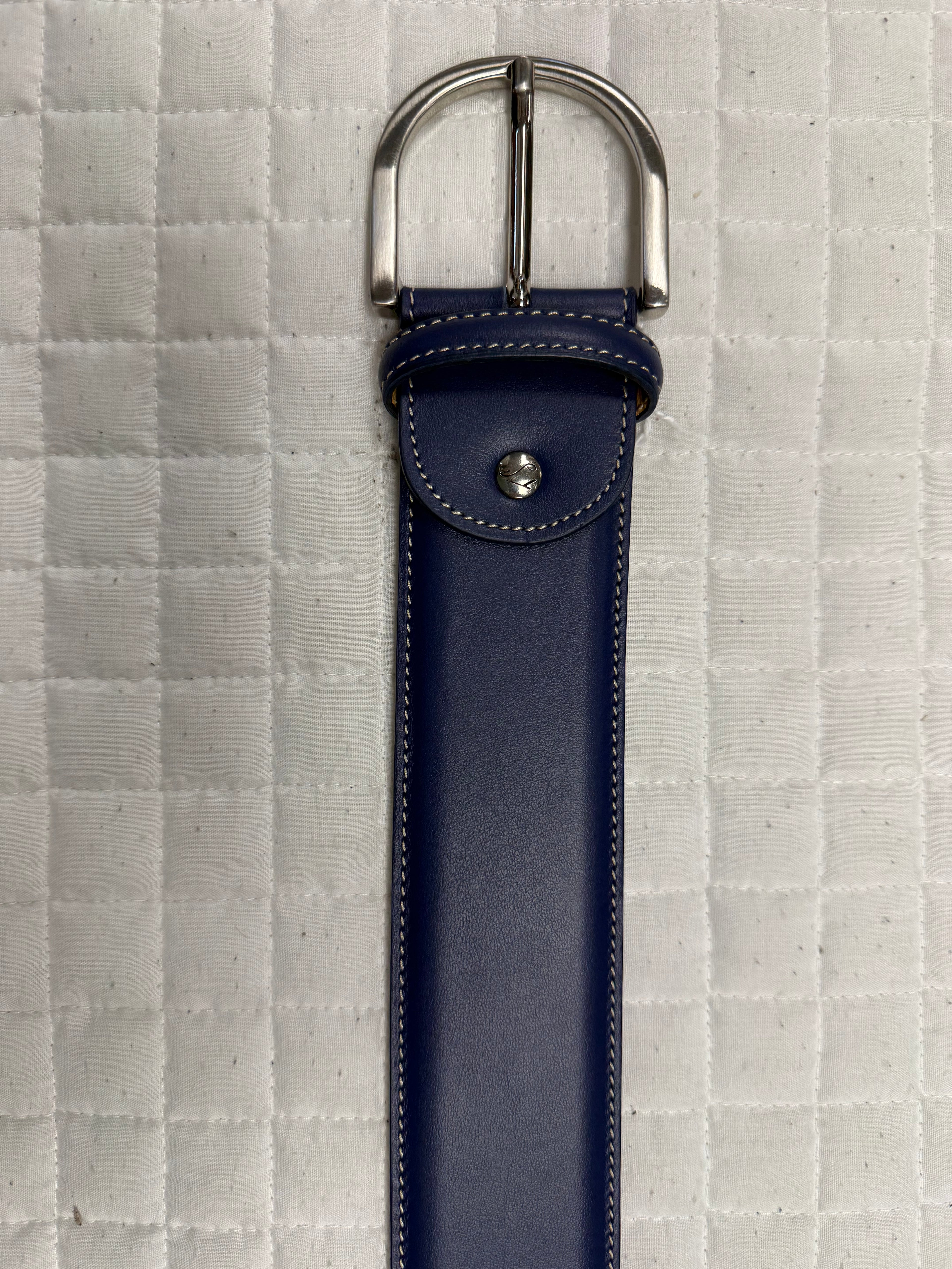 Tailored Sportsman Leather Contrast Stitched Belt