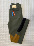 Ladies Tailored Sportsman Breeches Tech Light Mid Rise Loden Green