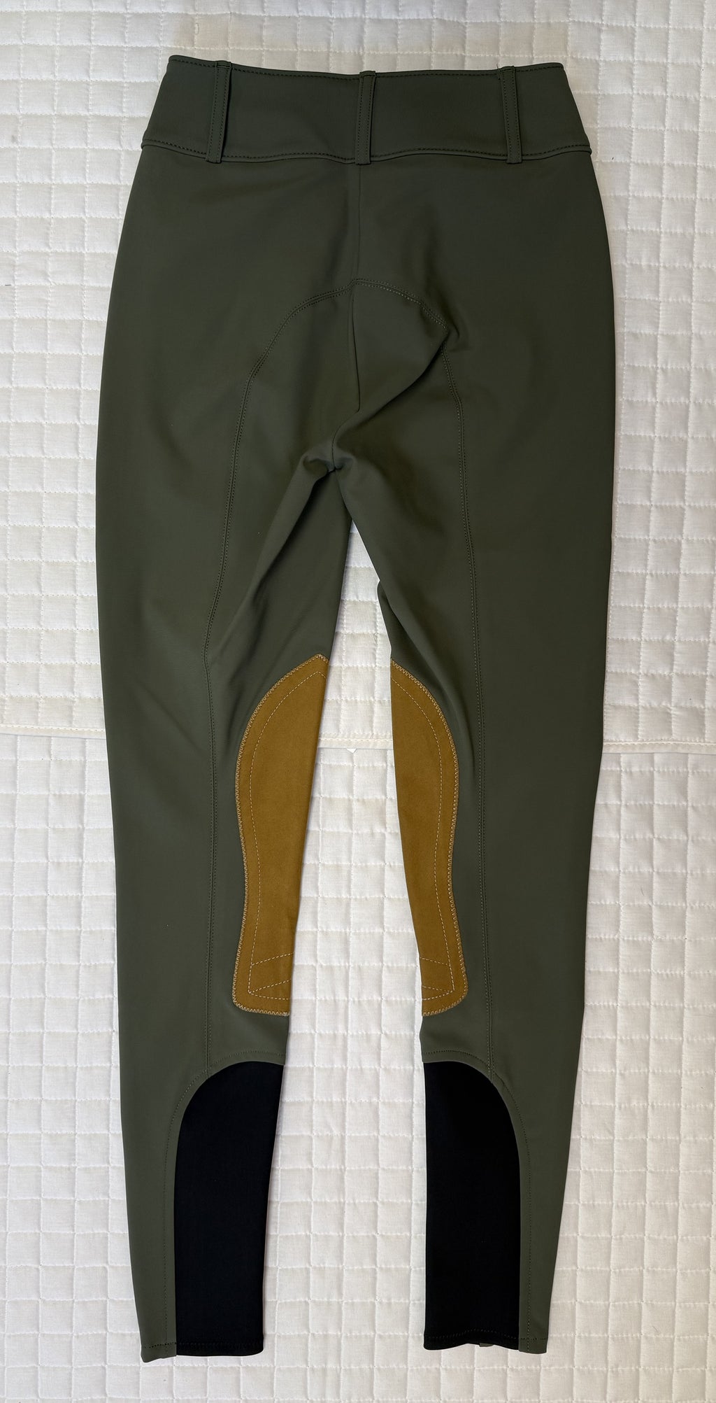 Ladies Tailored Sportsman Breeches Tech Light Mid Rise Loden Green