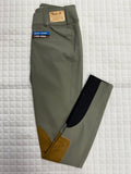 Ladies Tailored Sportsman Breeches Tech Light Low Rise Army Green