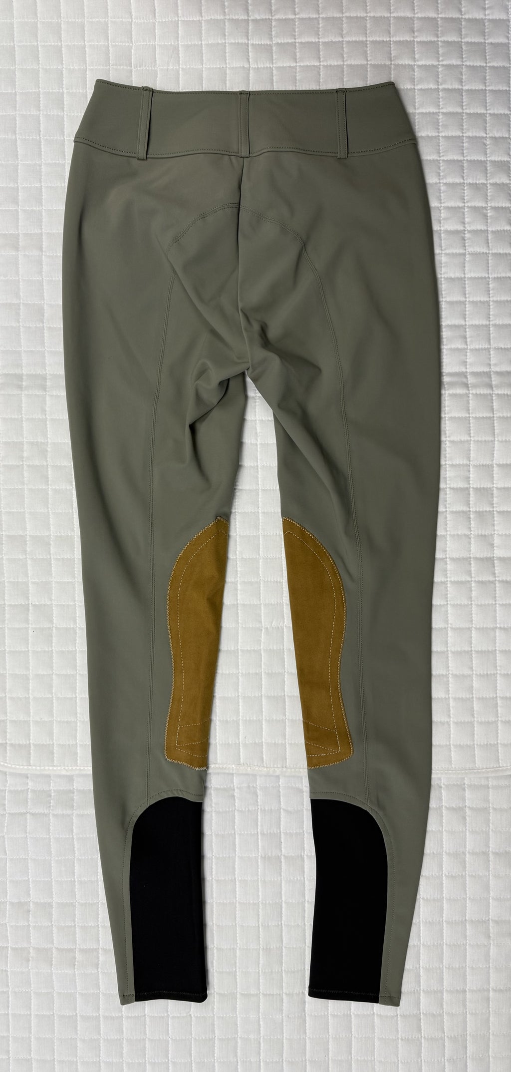 Ladies Tailored Sportsman Breeches Tech Light Low Rise Army Green
