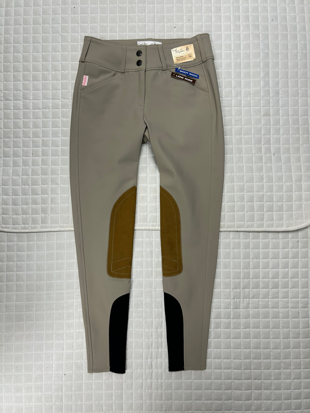 Youth Tailored Sportsman Breeches Technical Fabric Sock Bottom Tan