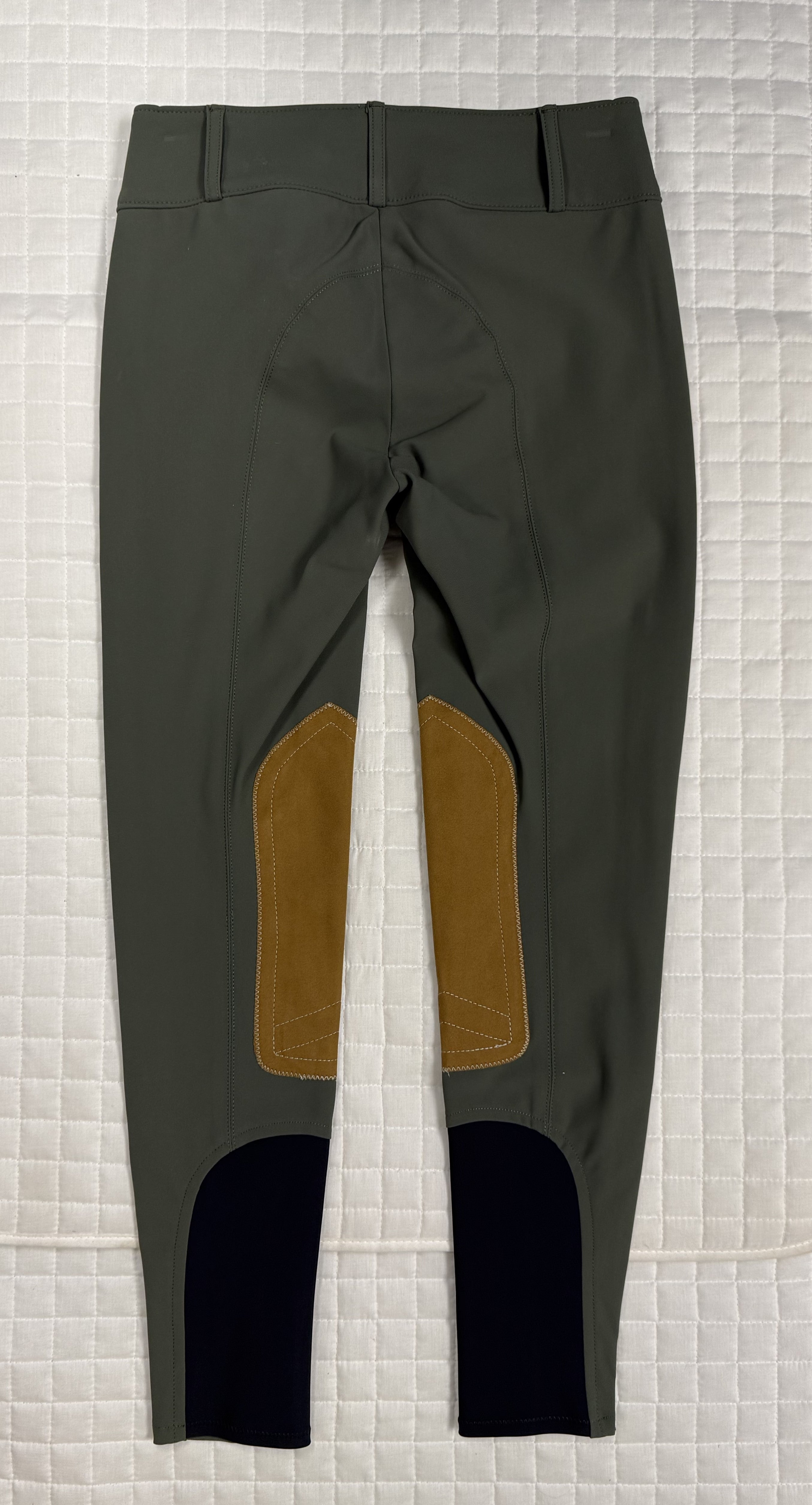 Youth Tailored Sportsman Breeches Technical Fabric Sock Bottom Loden Green