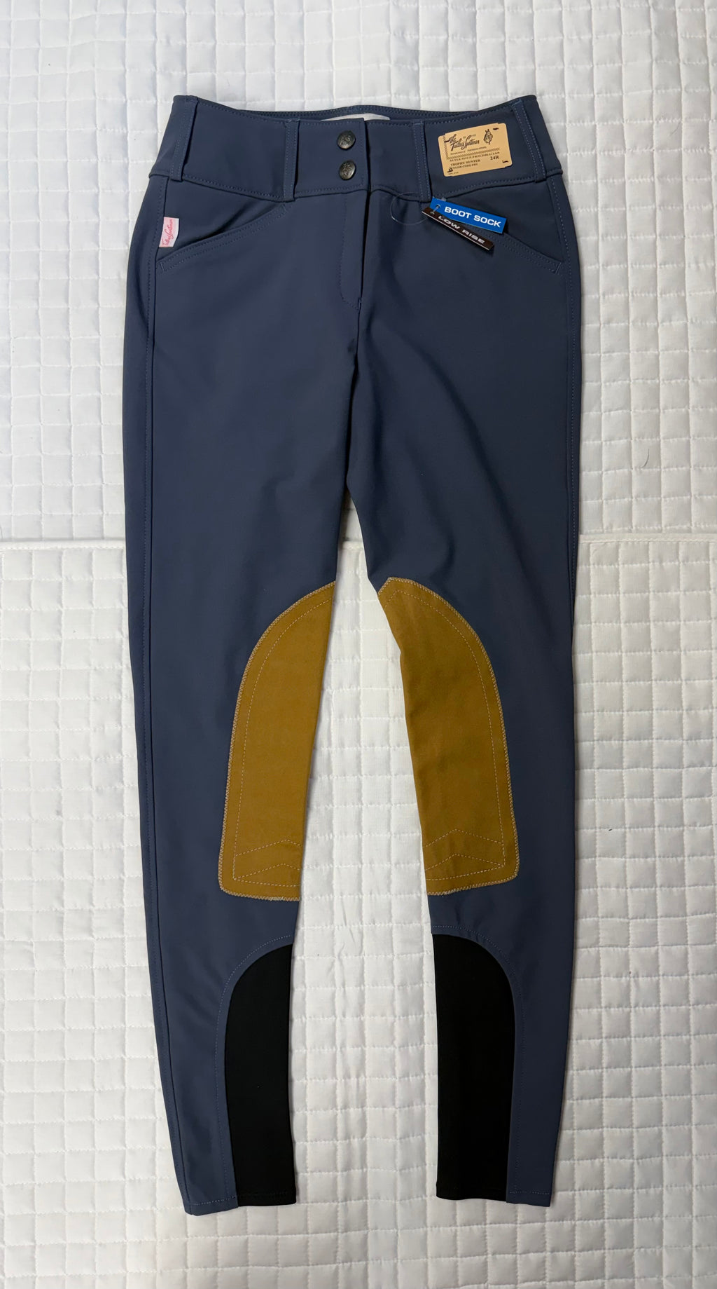 Ladies Tailored Sportsman Breeches Tech Light Low Rise French Blue