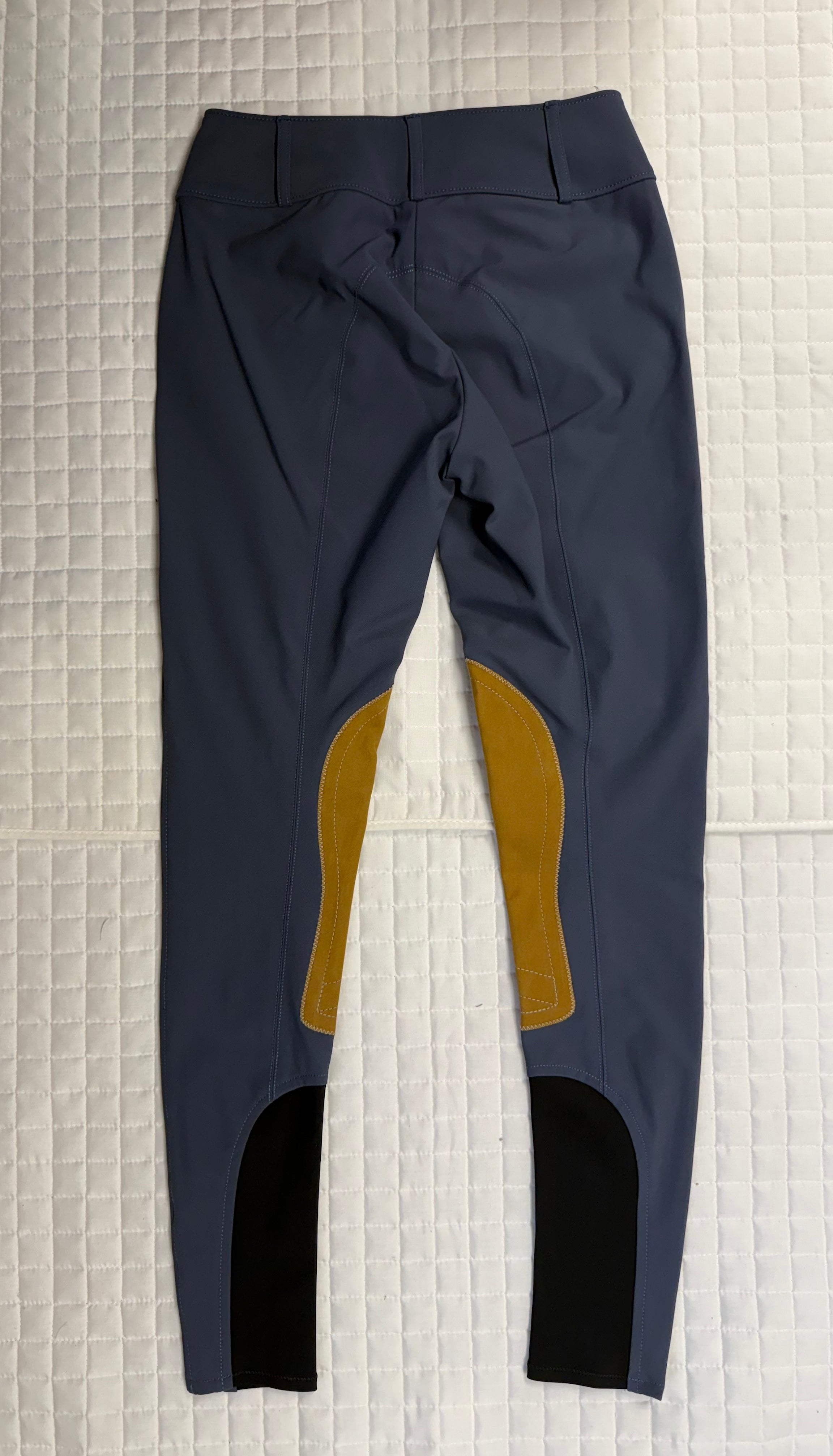 Youth Tailored Sportsman Breeches Technical Fabric Sock Bottom French Blue