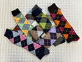 Argyle Cotton Knee High Socks