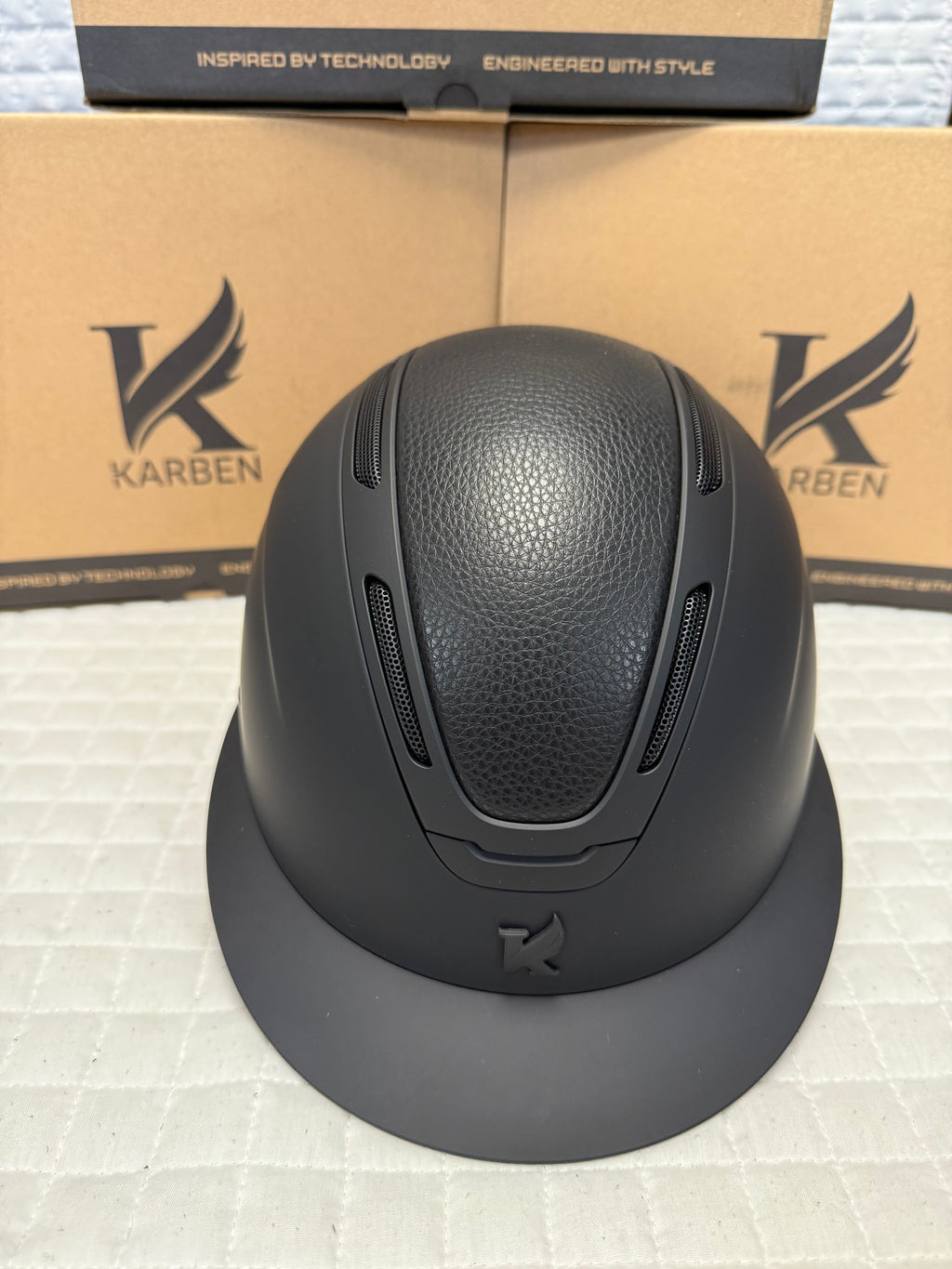 Karben Amity LTHR Wide Peak Riding Helmet
