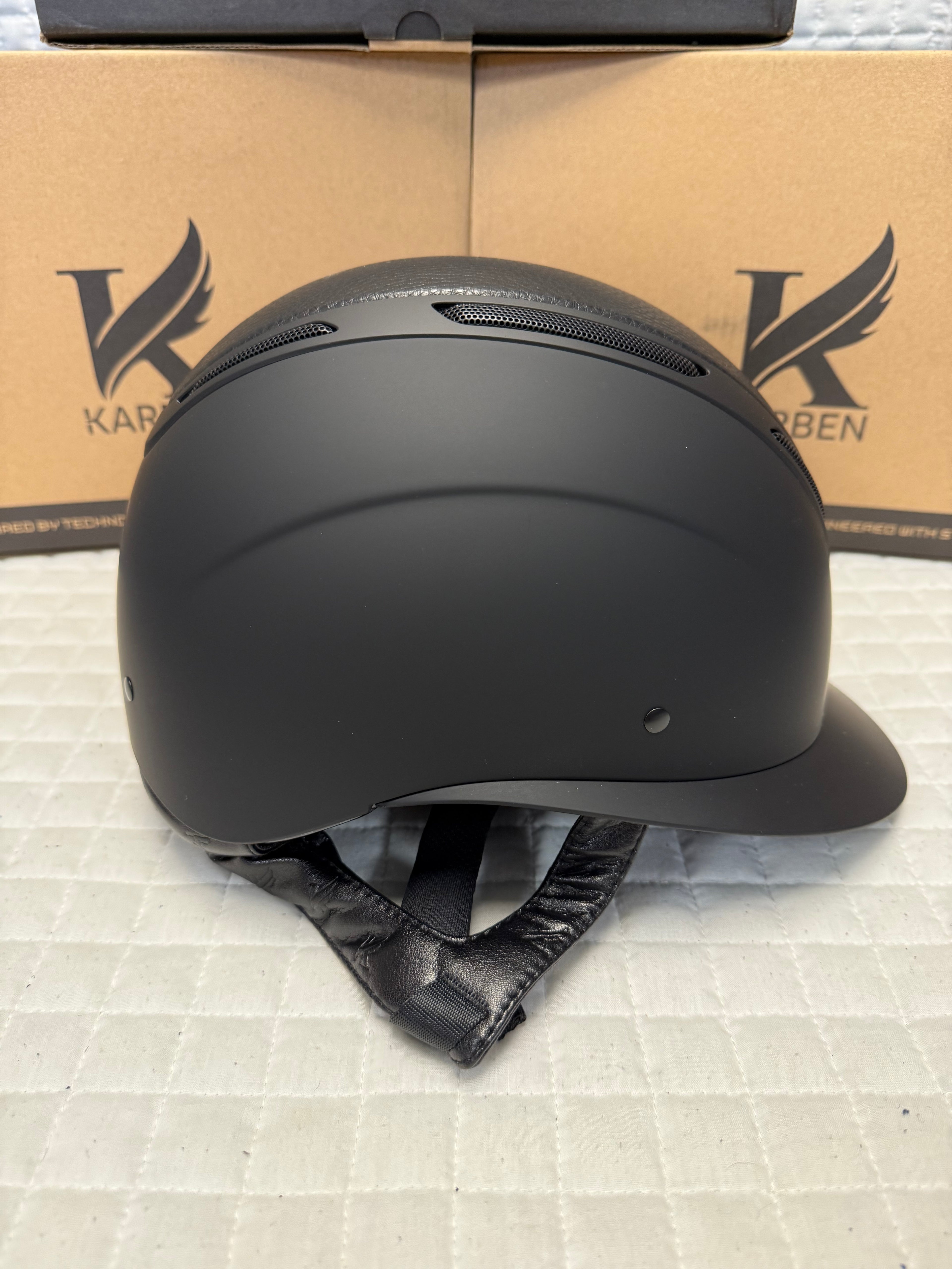Karben Amity LTHR Wide Peak Riding Helmet