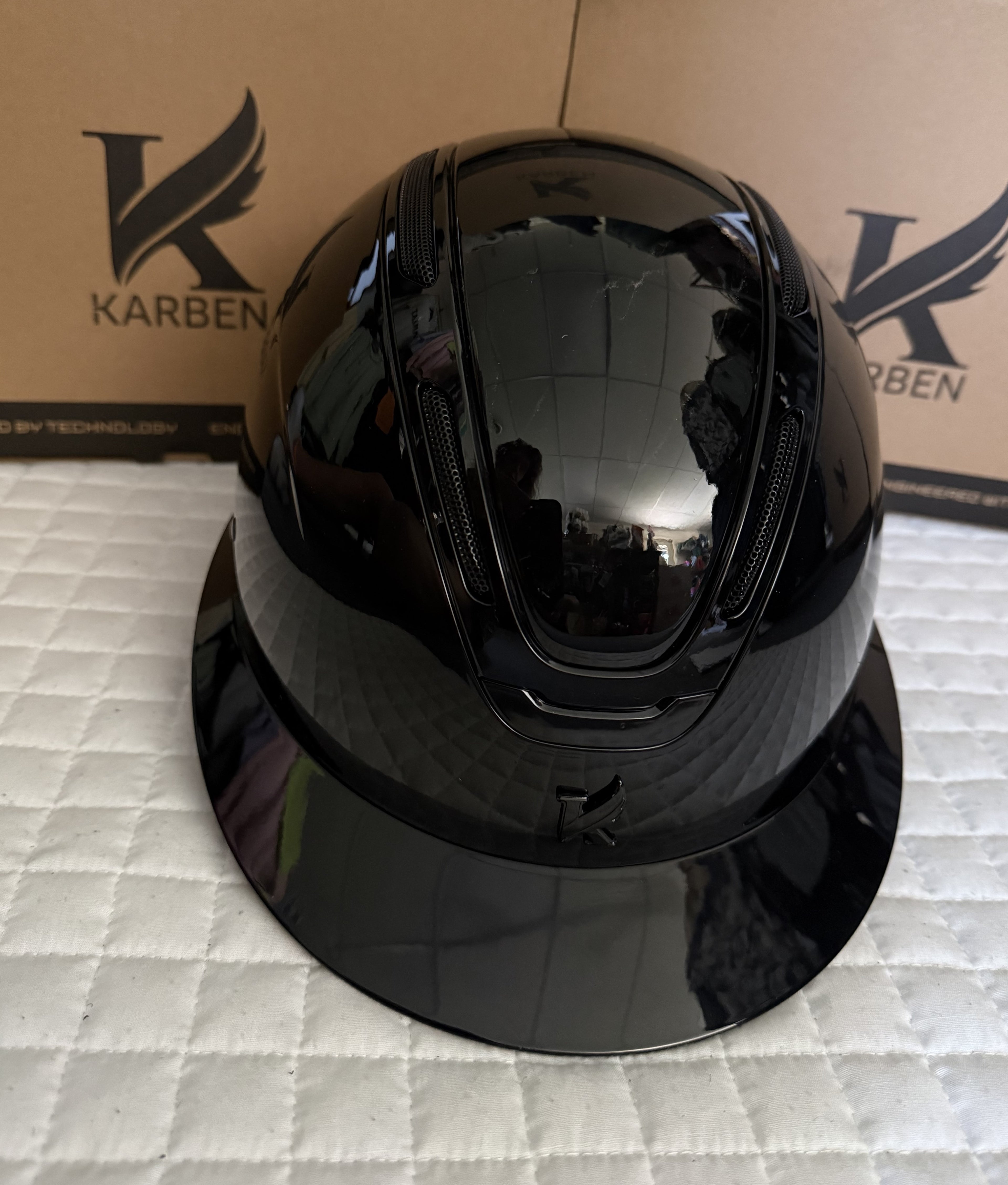 Karben Amity LVSH Wide Peak Riding Helmet Glossy