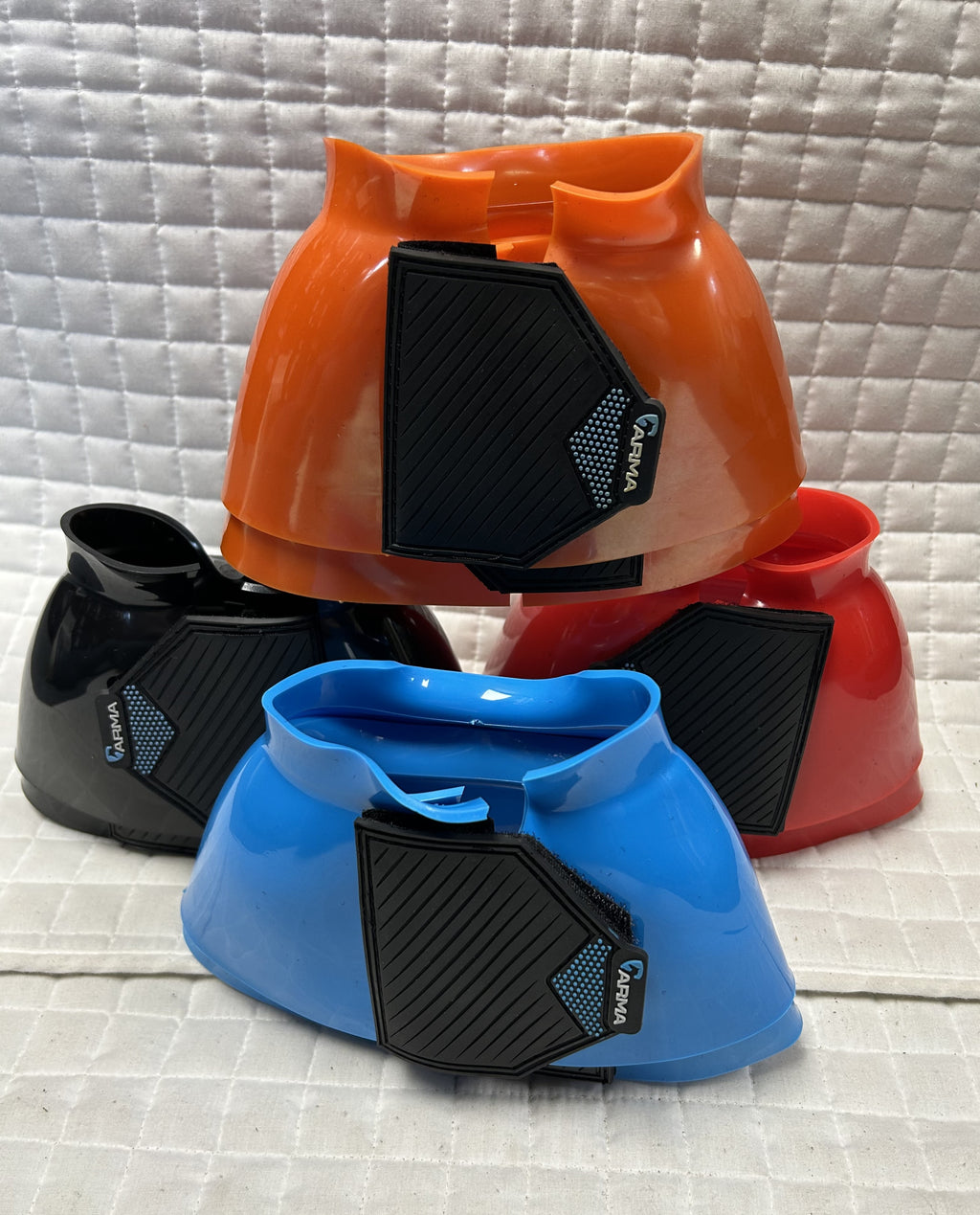 Arma Smooth Glossy Velcro Bell Boots