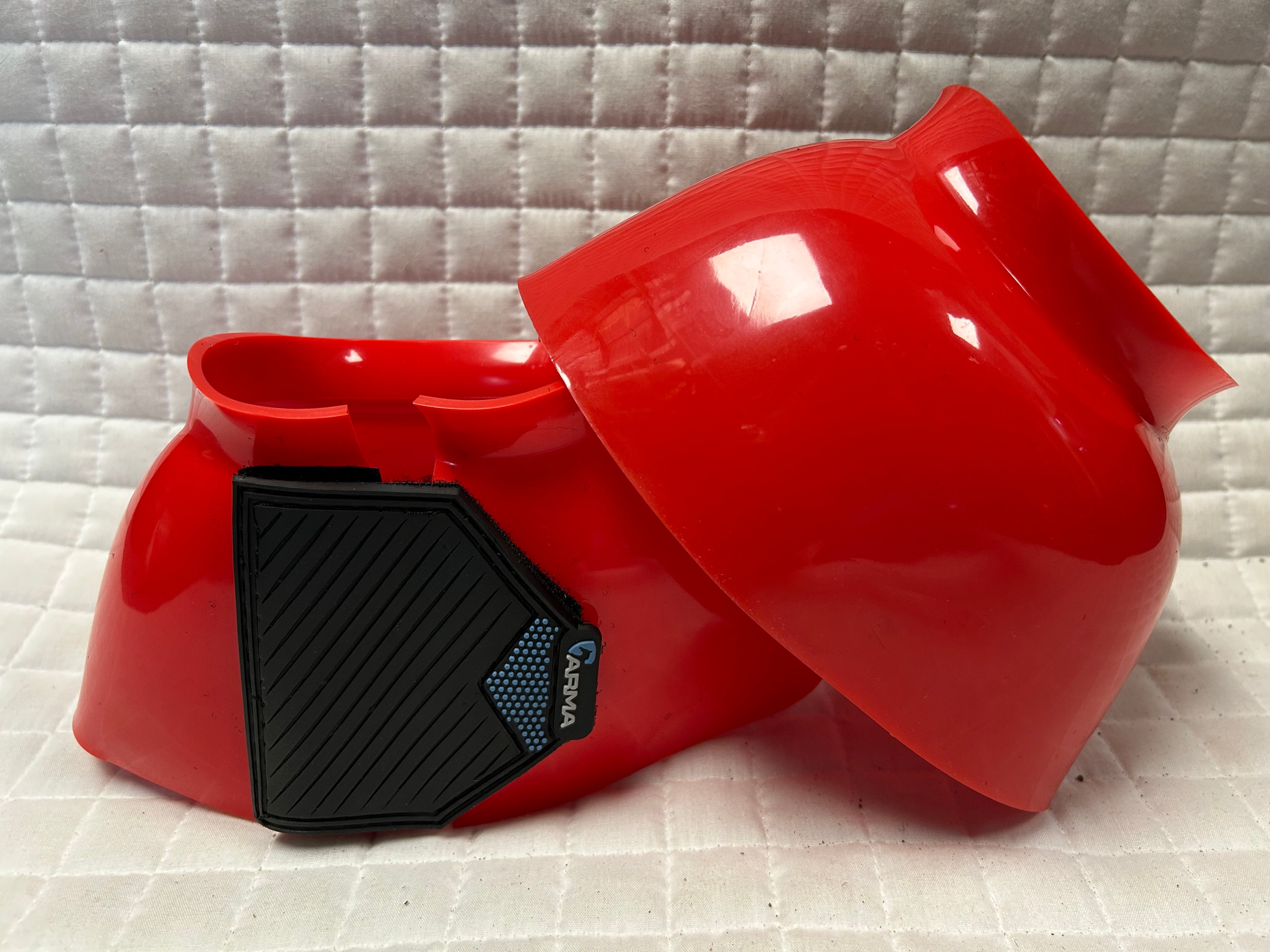 Arma Smooth Glossy Velcro Bell Boots