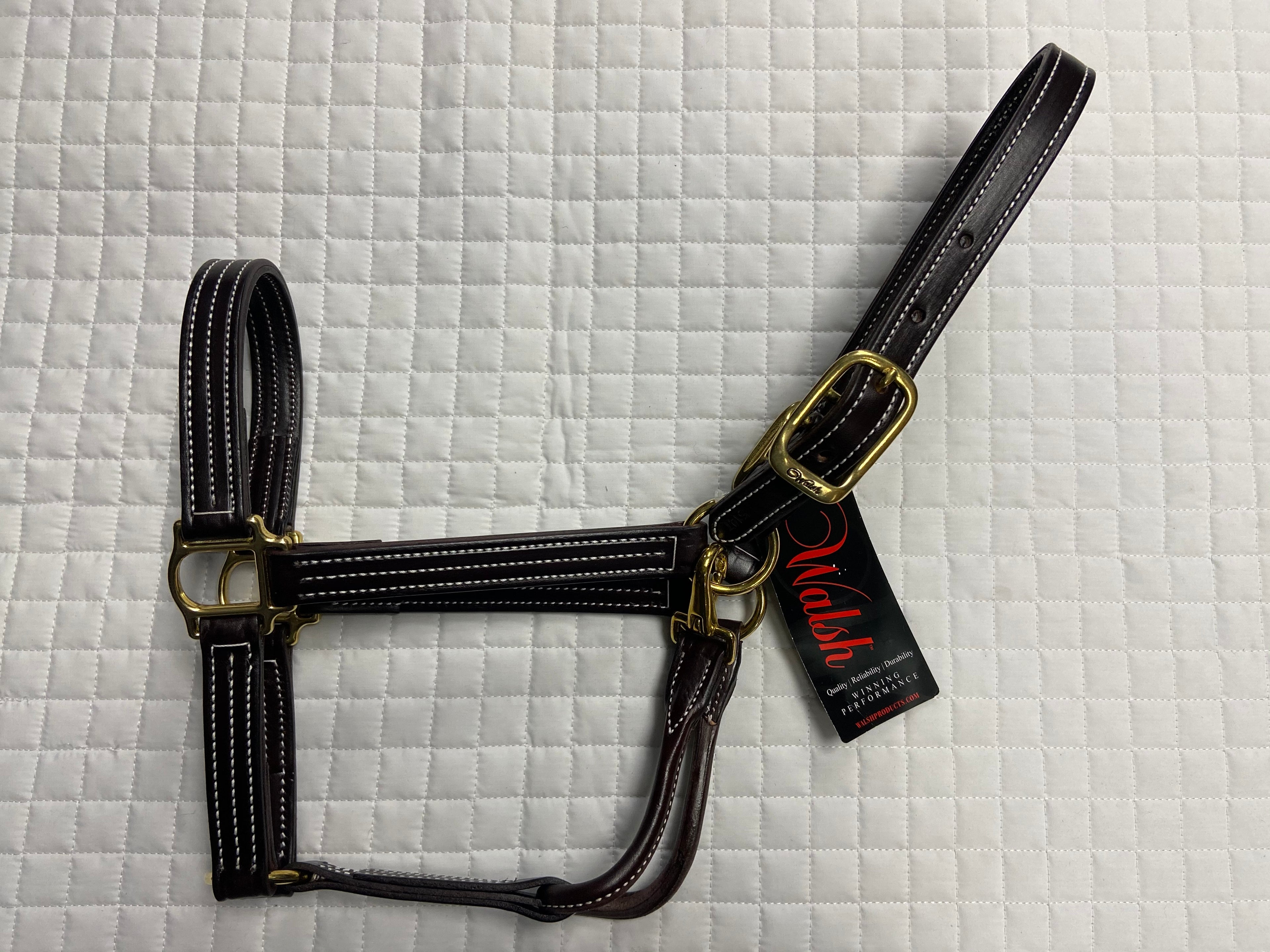 Walsh Triple Stitch Leather Halter