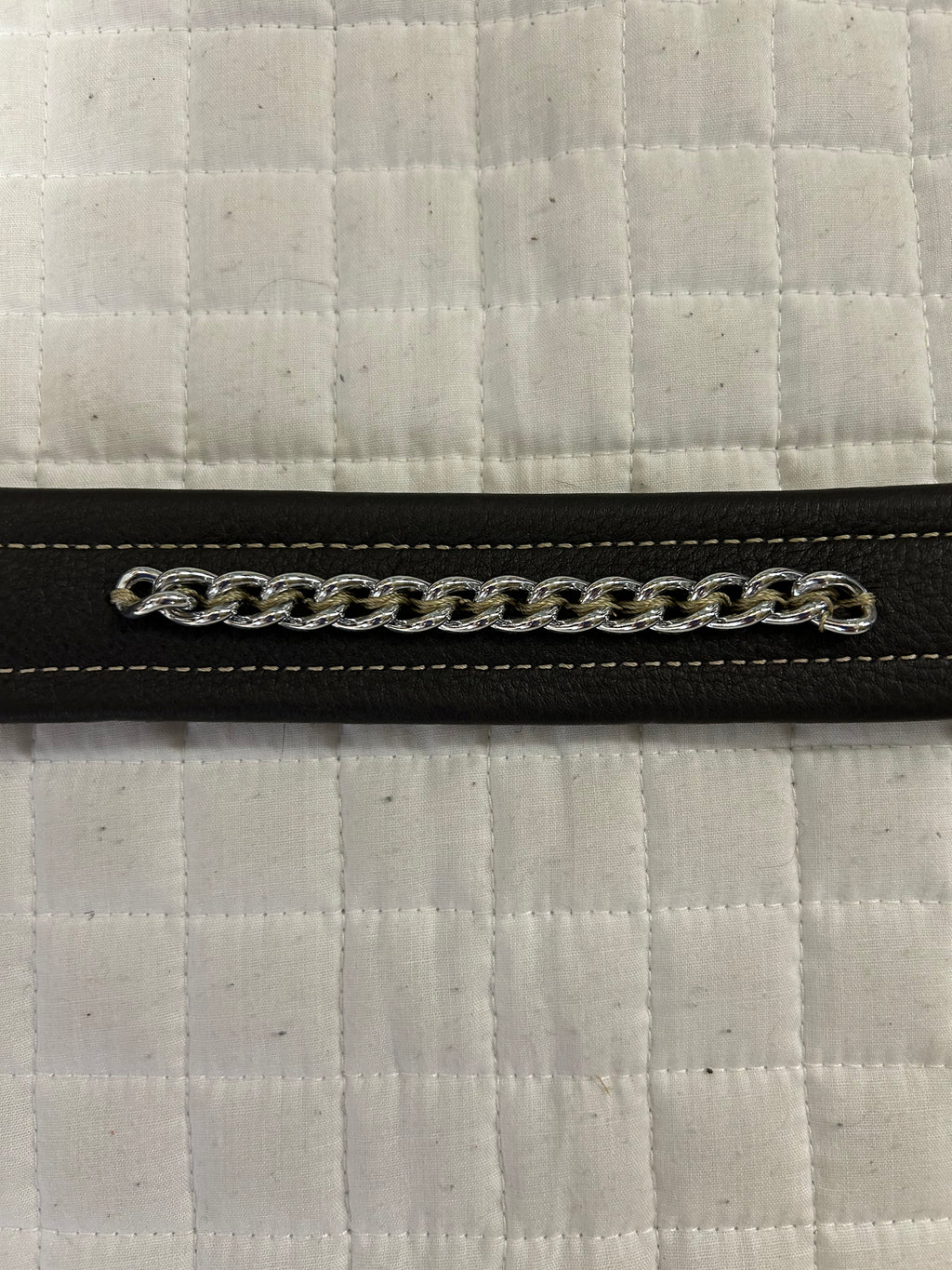 Edgewood Noseband 1" WIDE Padded Chain Insert