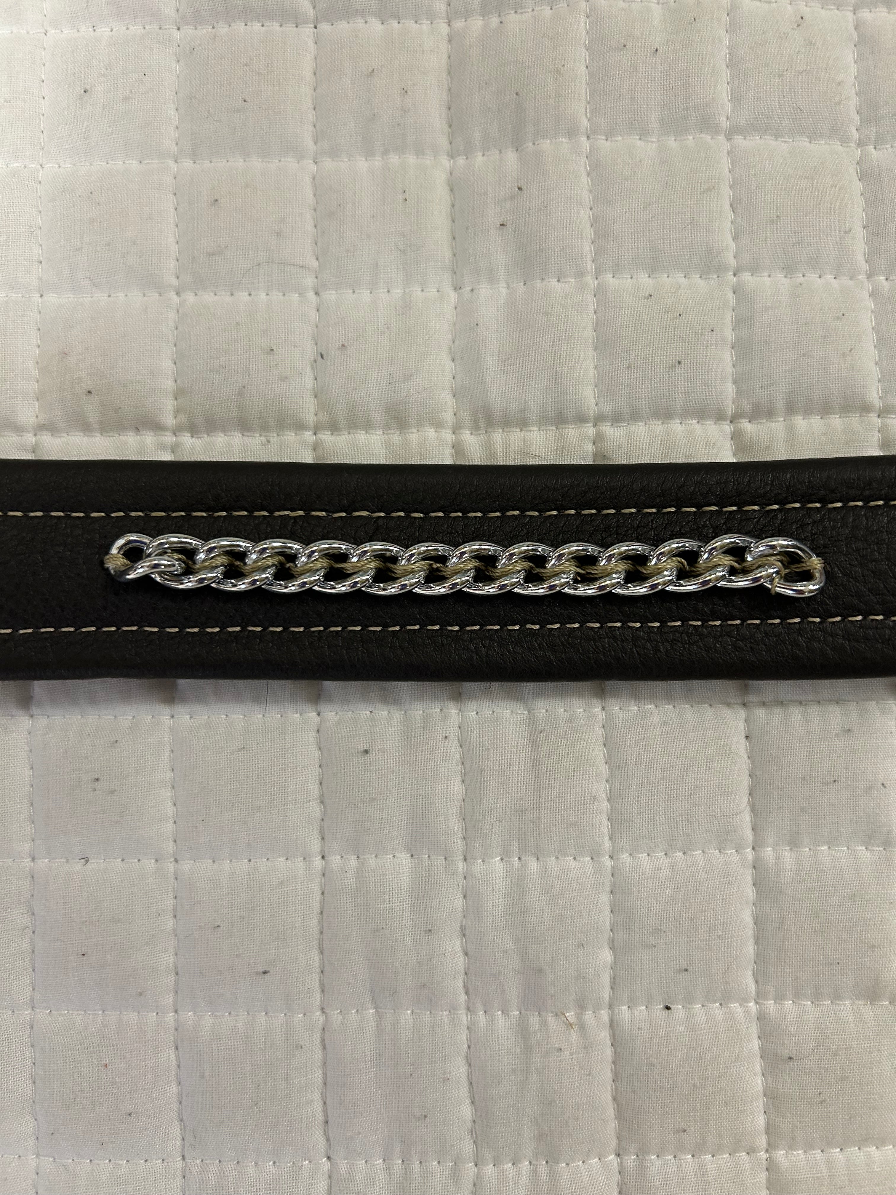 Edgewood Noseband 1" WIDE Padded Chain Insert
