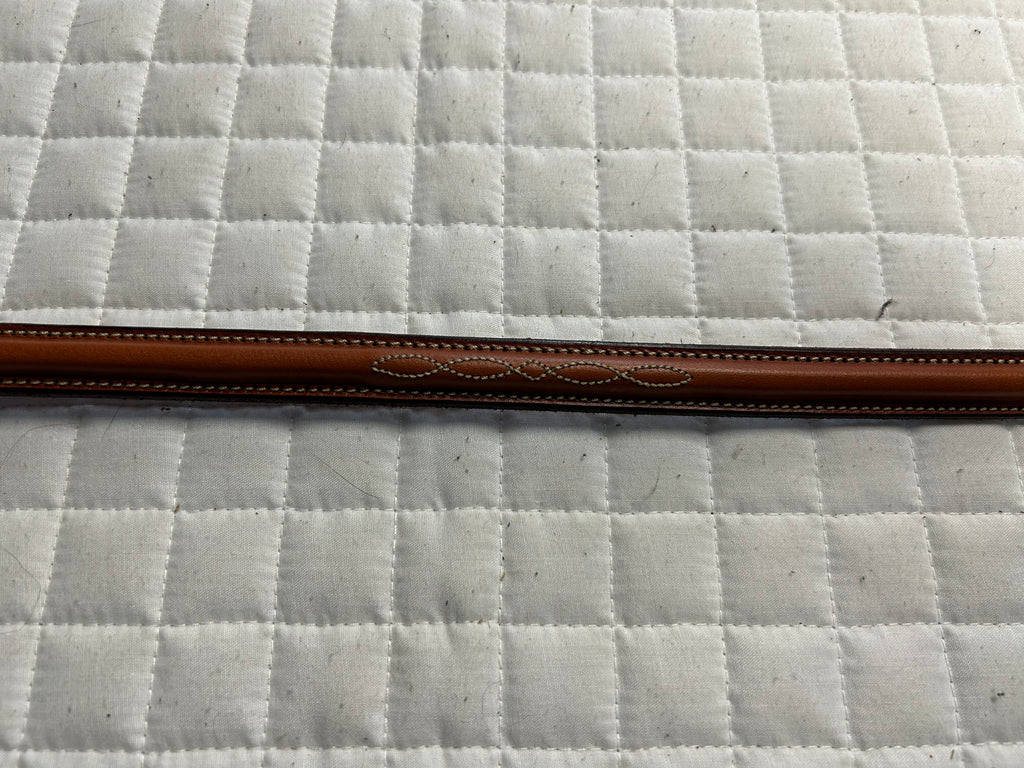 Edgewood Fancy Raised Brown Rubber Reins
