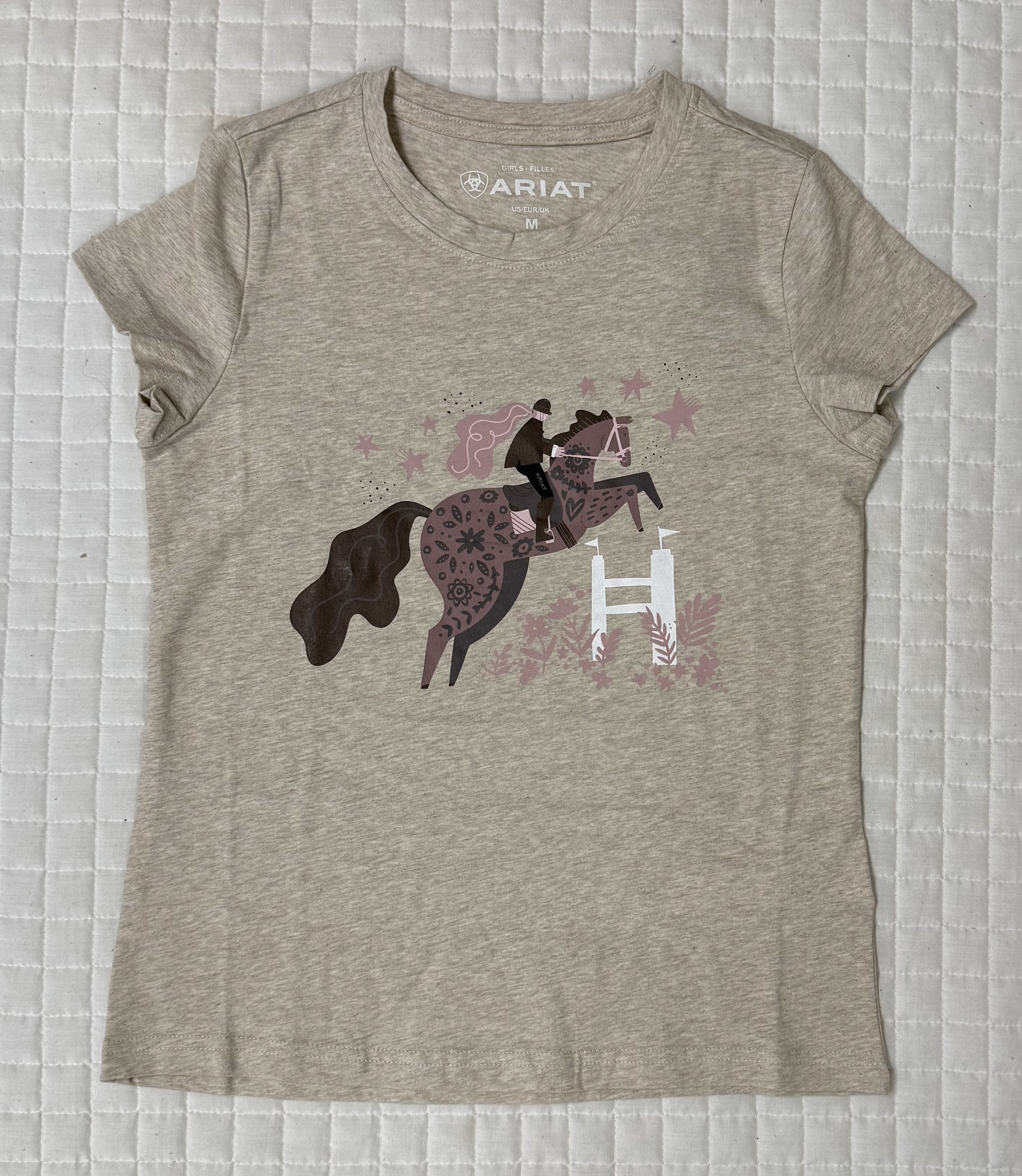 Girls Ariat Floral Leap Tee Shirt