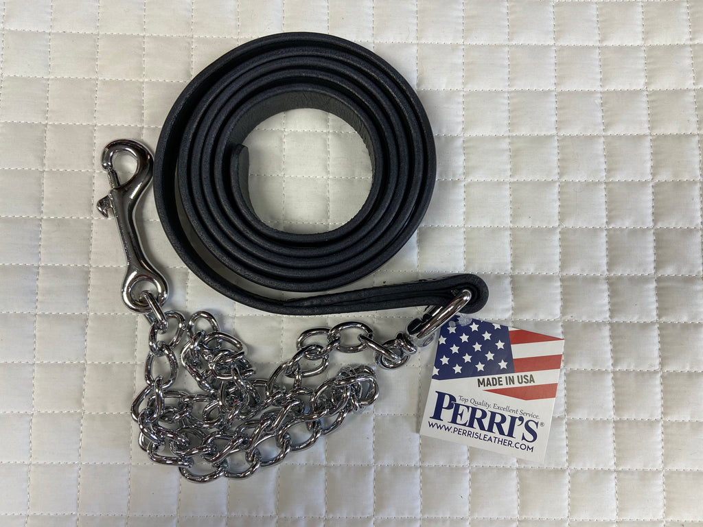 Perri's Leather Lead with Chain