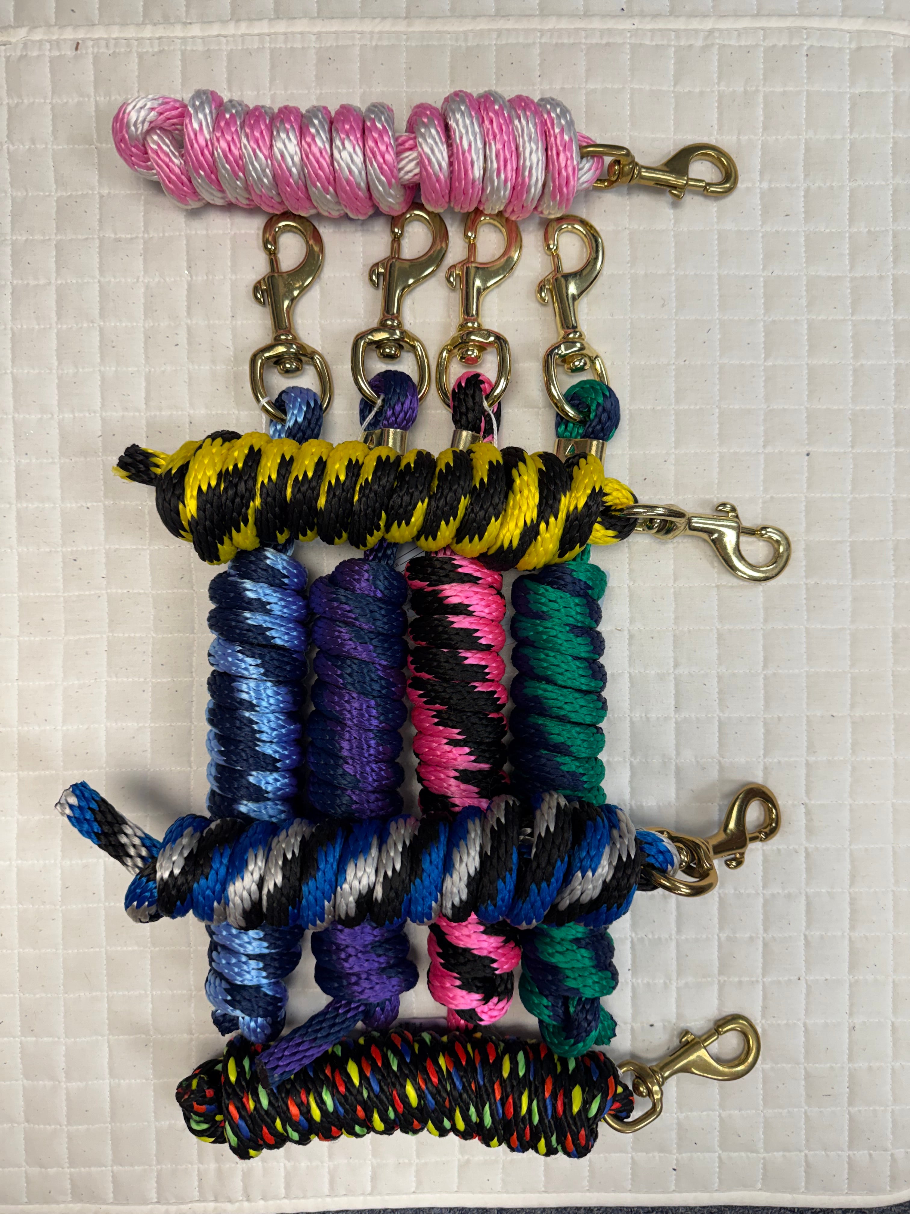 Poly Nylon Lead Ropes Striped
