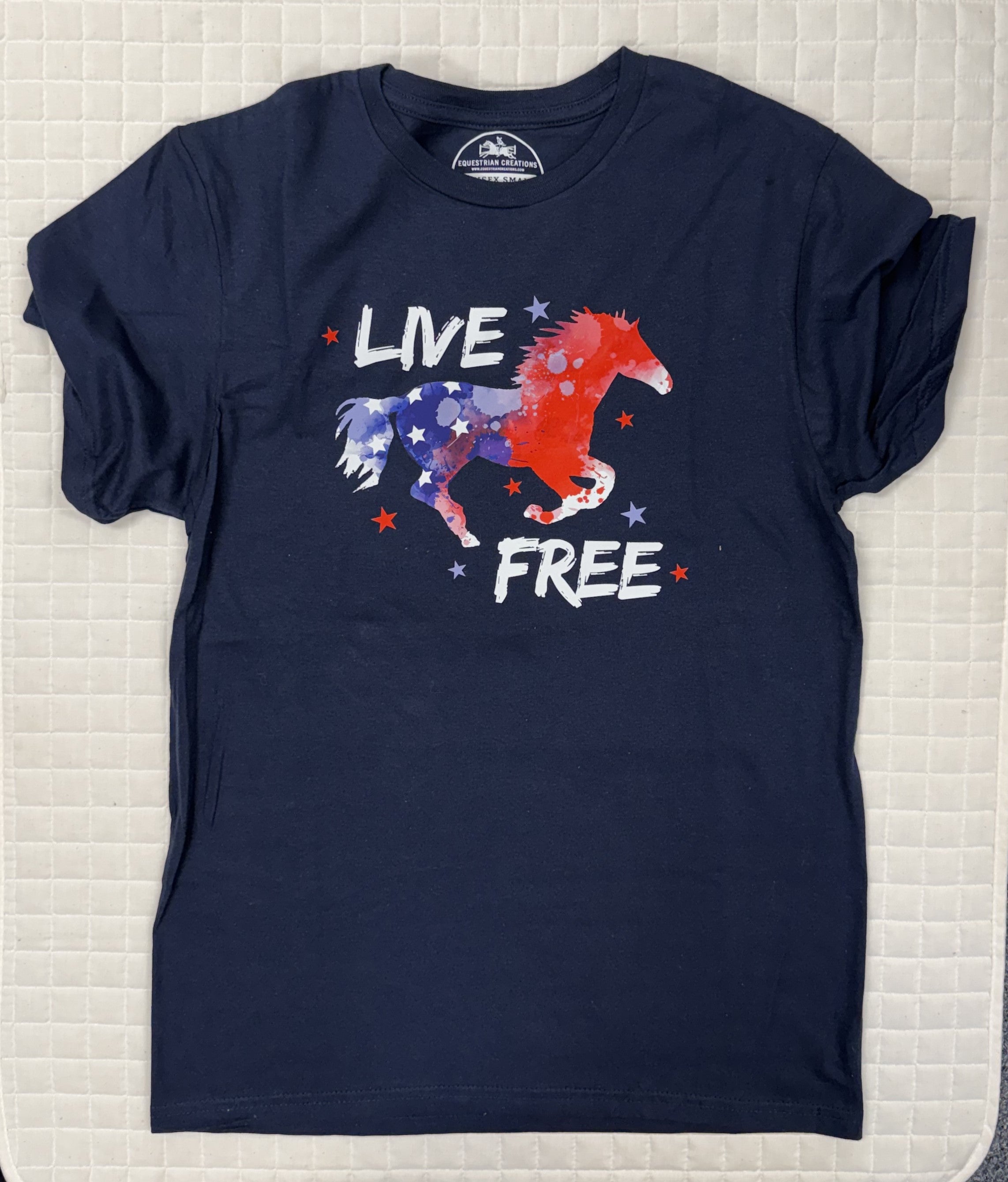 Unisex Live Free Horse T Shirt