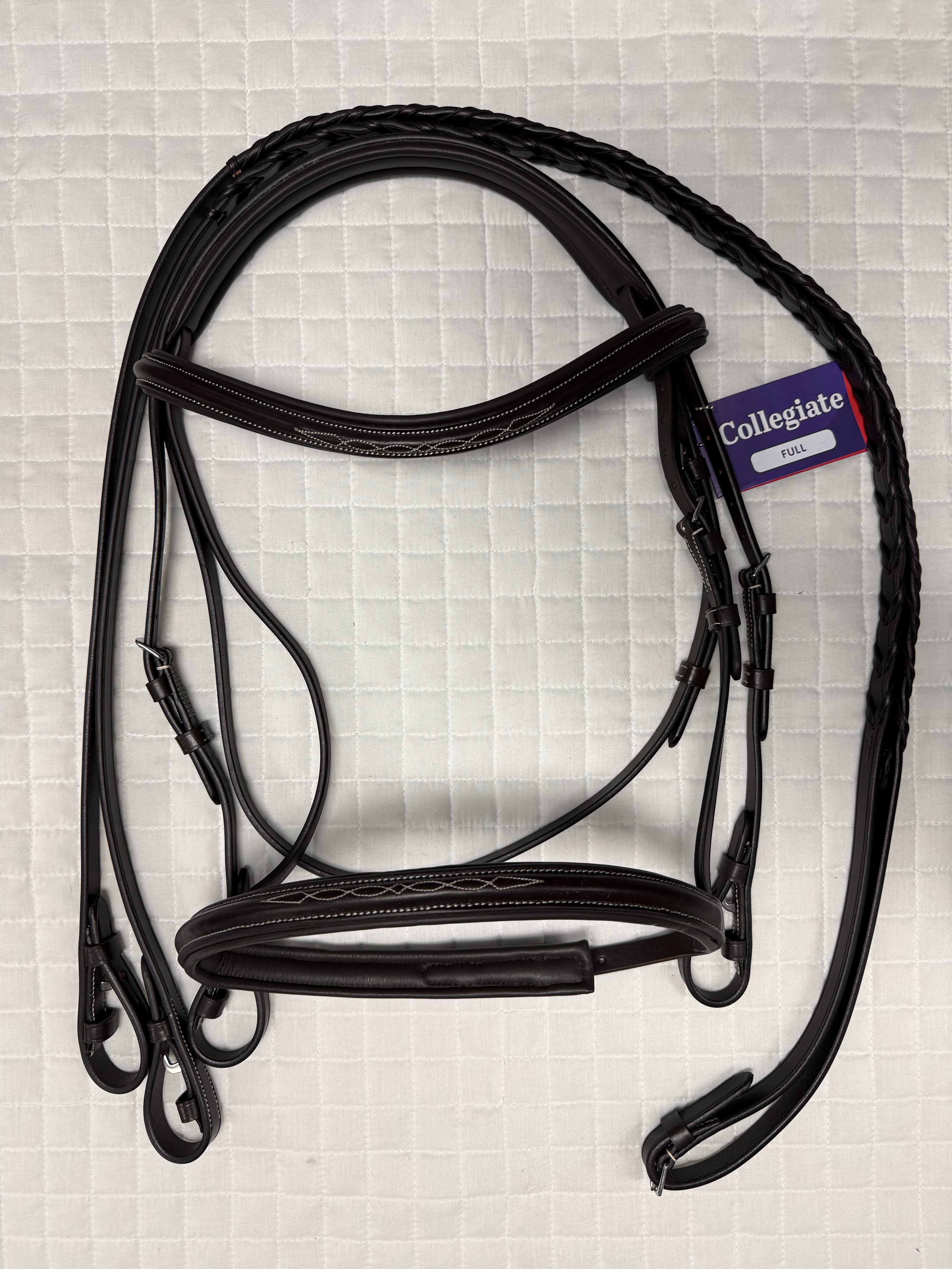 Collegiate Comfort Crown Fancy Stitch Padded Bridle