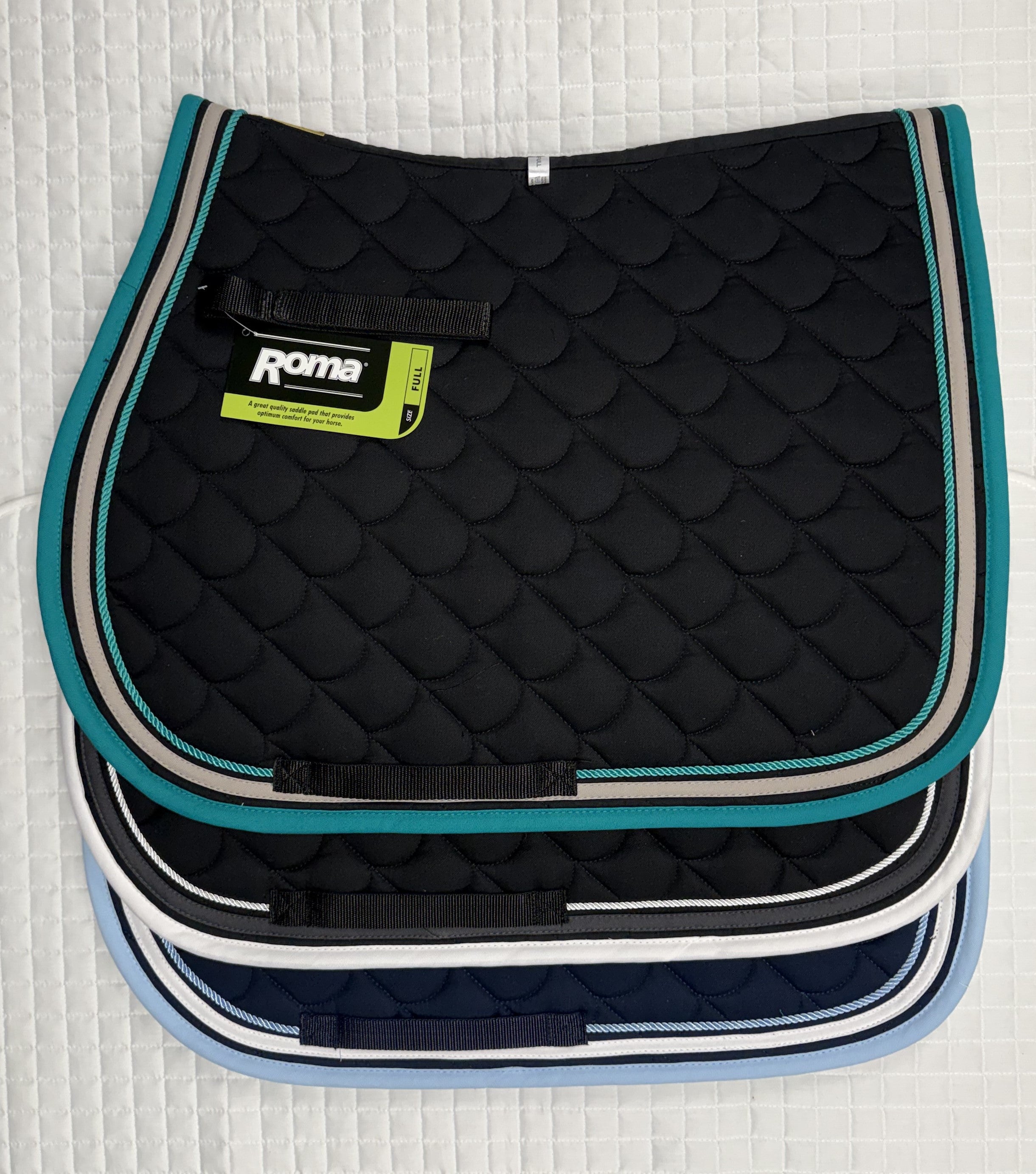 Roma Crescent Quilted Saddle Pad