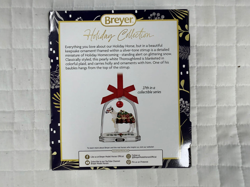 Breyer Holiday Homecoming Stirrup Ornament 2026