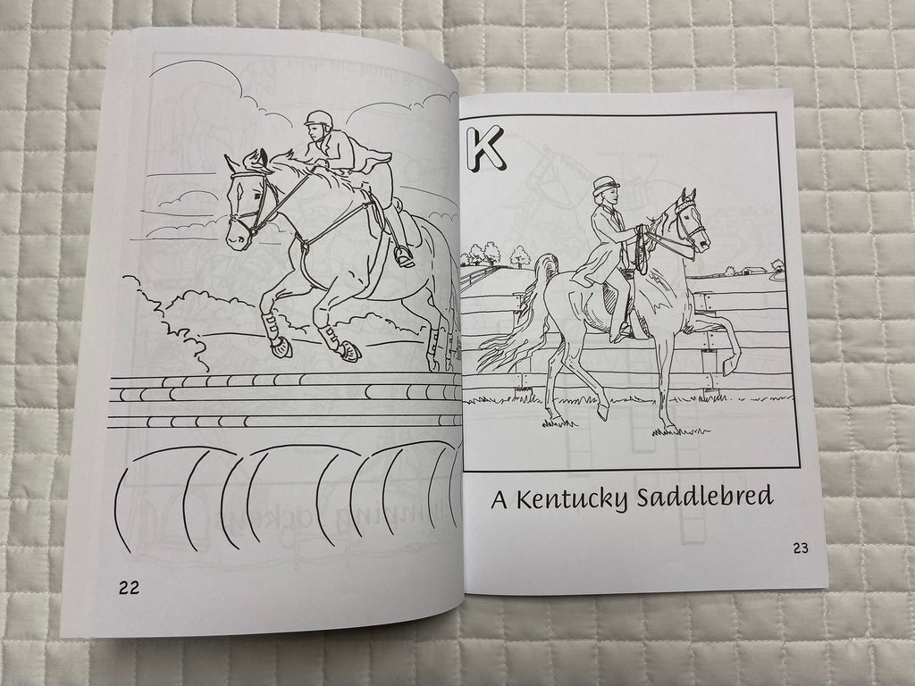 H is For Horse Breyer Coloring Book