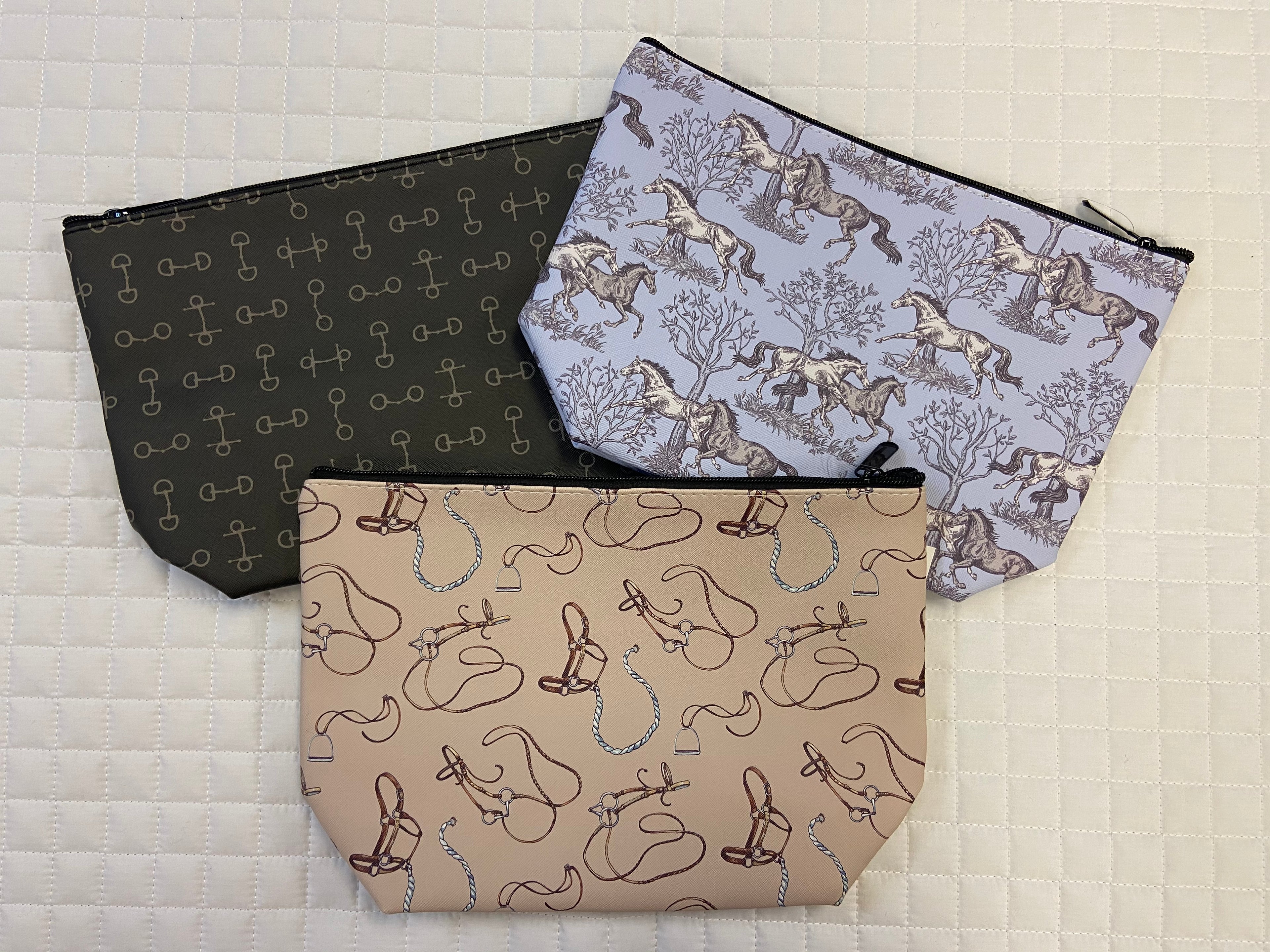 Equestrian Theme Cosmetic Pouches