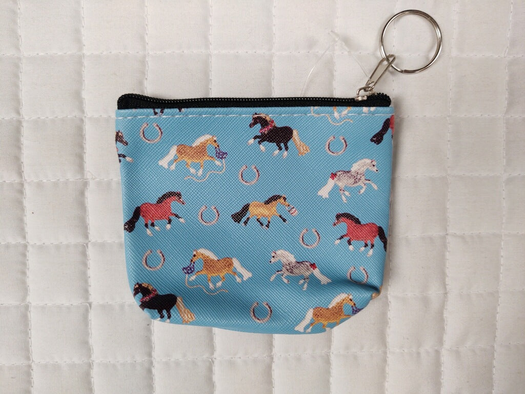 AWST Int'l Lila Pony Puff Coin Purses