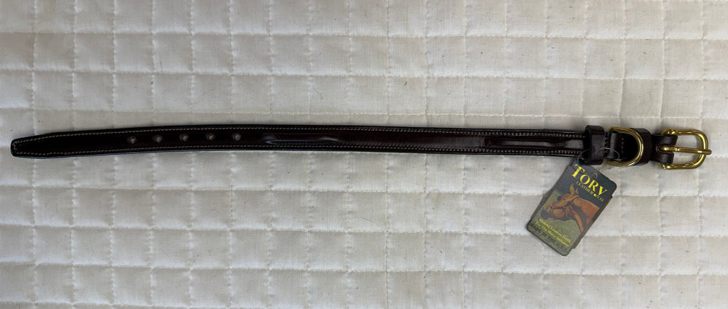 Tory Leather Raised Dog Collar