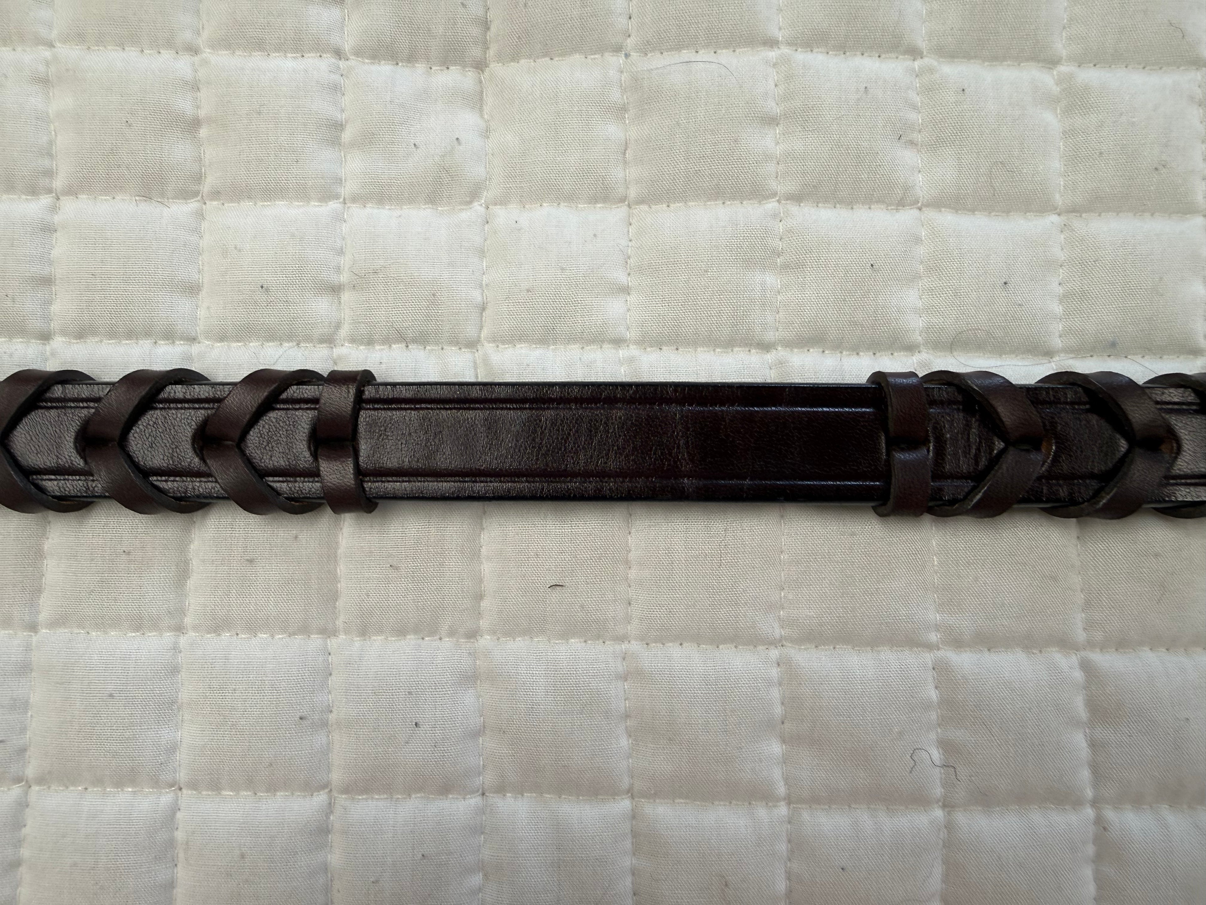 Tory Leather Laced Rein Dog Collar