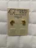 Gold Arabian Head Earrings