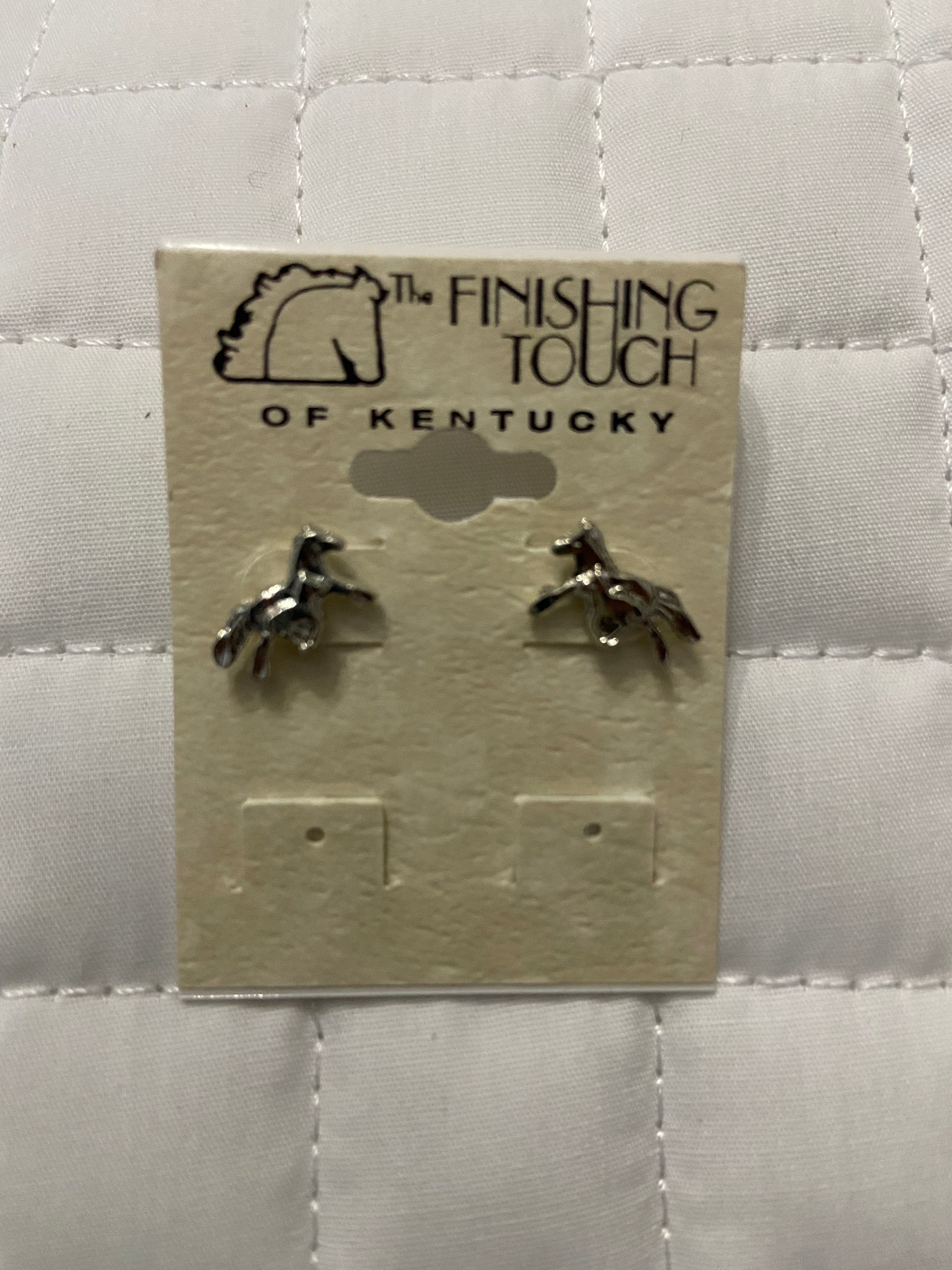 Silver Mare and Foal Earrings