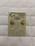 Silver / Gold Double Horseshoe Earrings