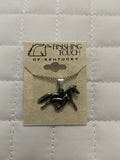 Gold Mare and Foal Necklace