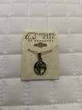 Silver Horsehead in Rope Necklace