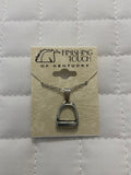 Silver Stirrup Iron Necklace